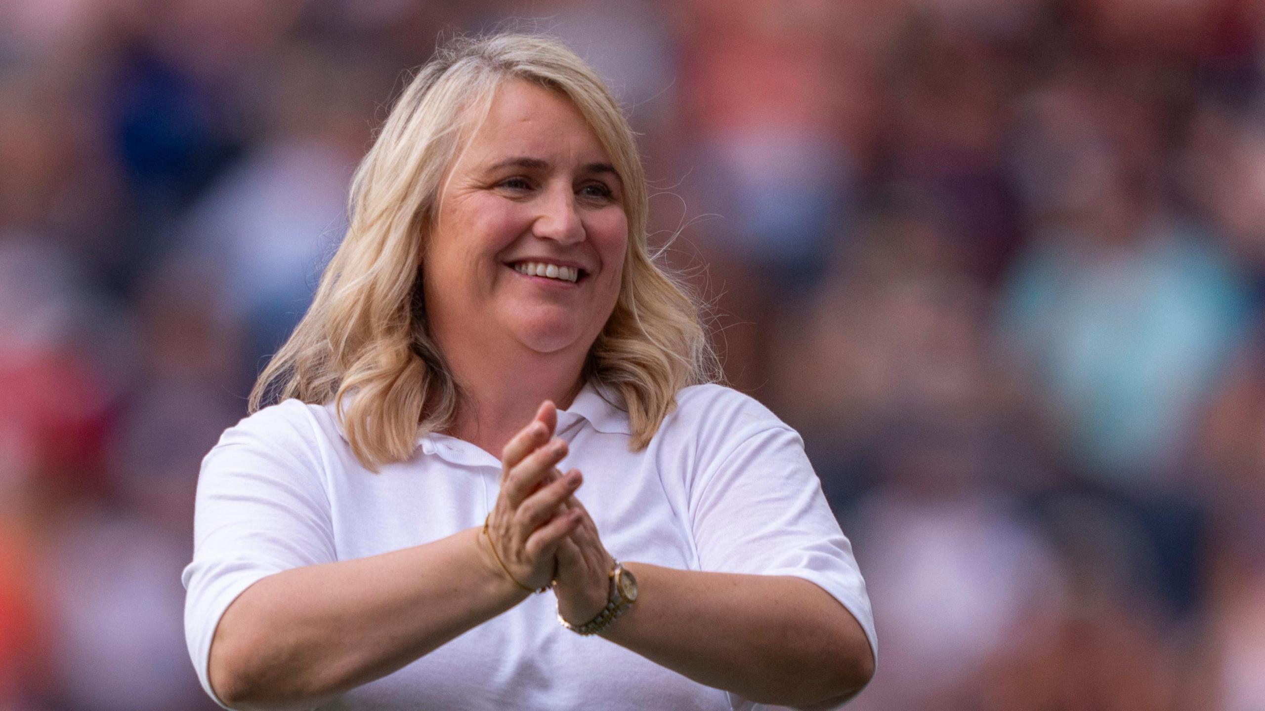Emma Hayes applauds