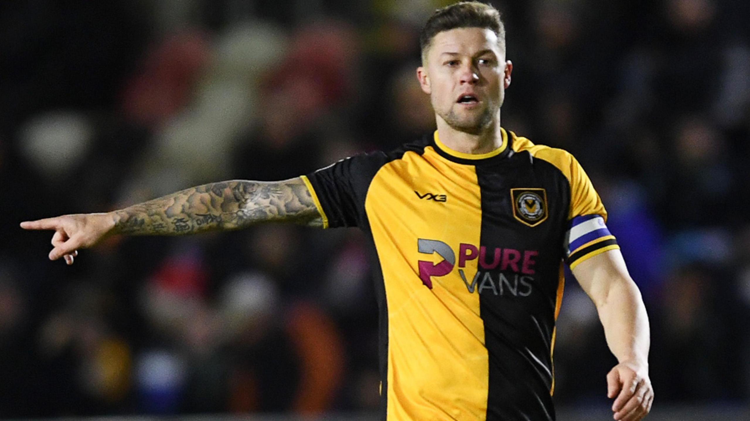 James Clarke in action this season 