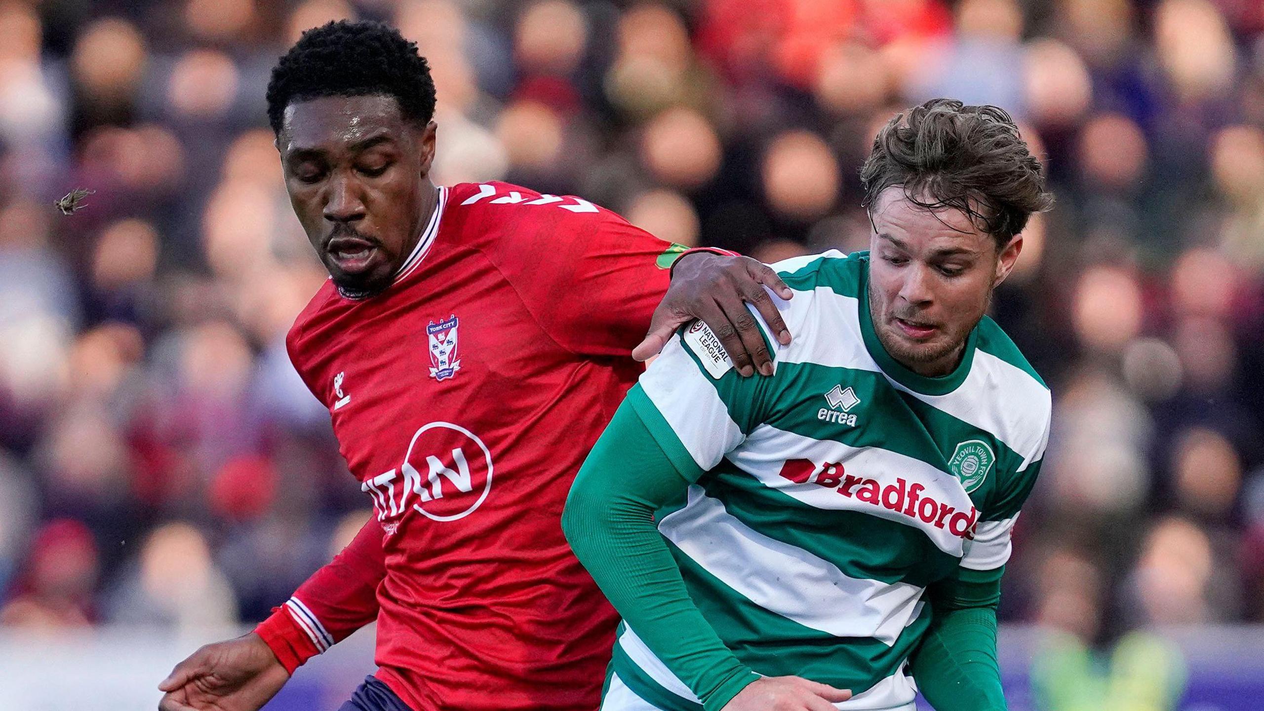 York City v Yeovil match action