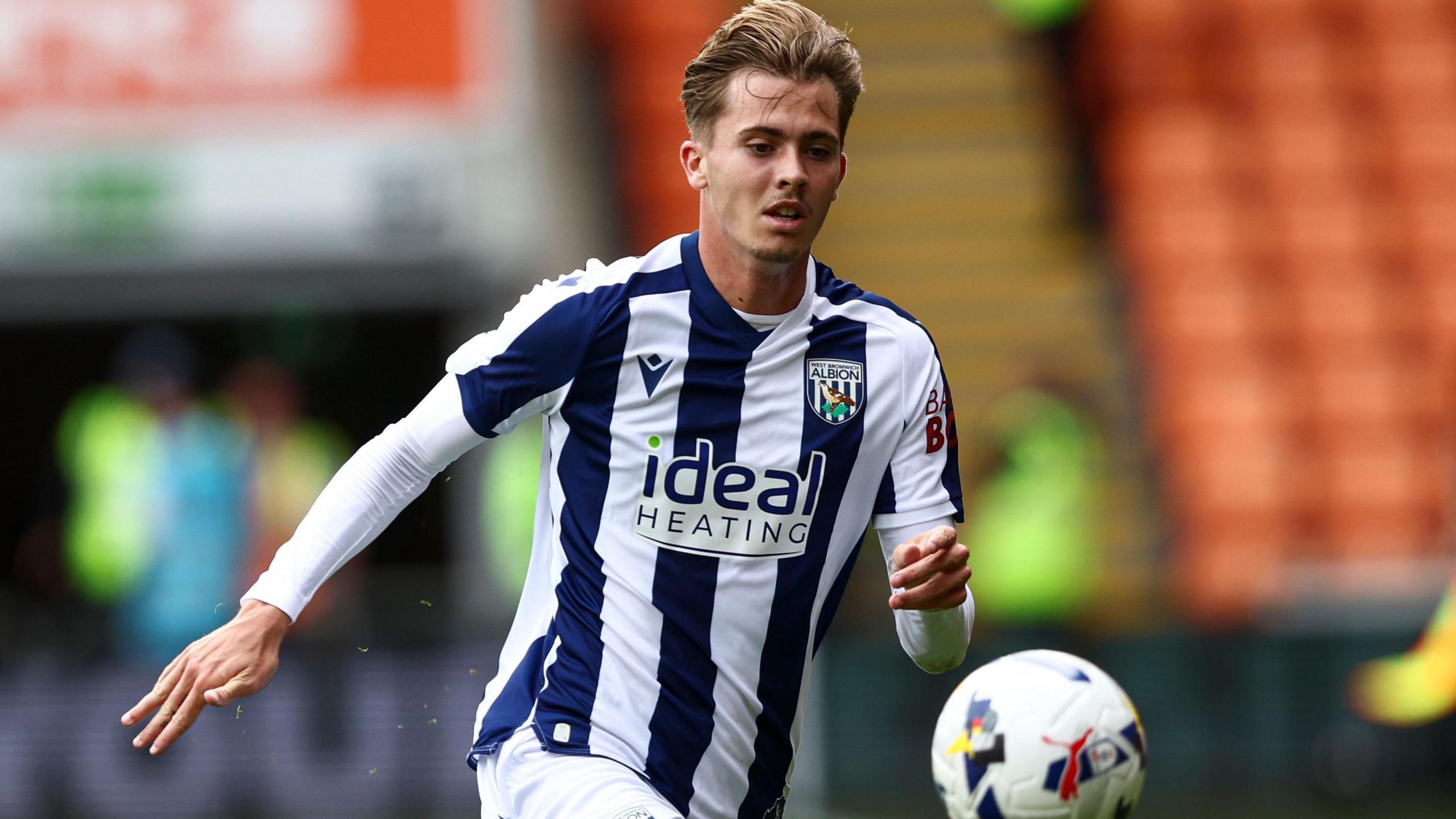 Isaac Price in action for West Brom during pre-season
