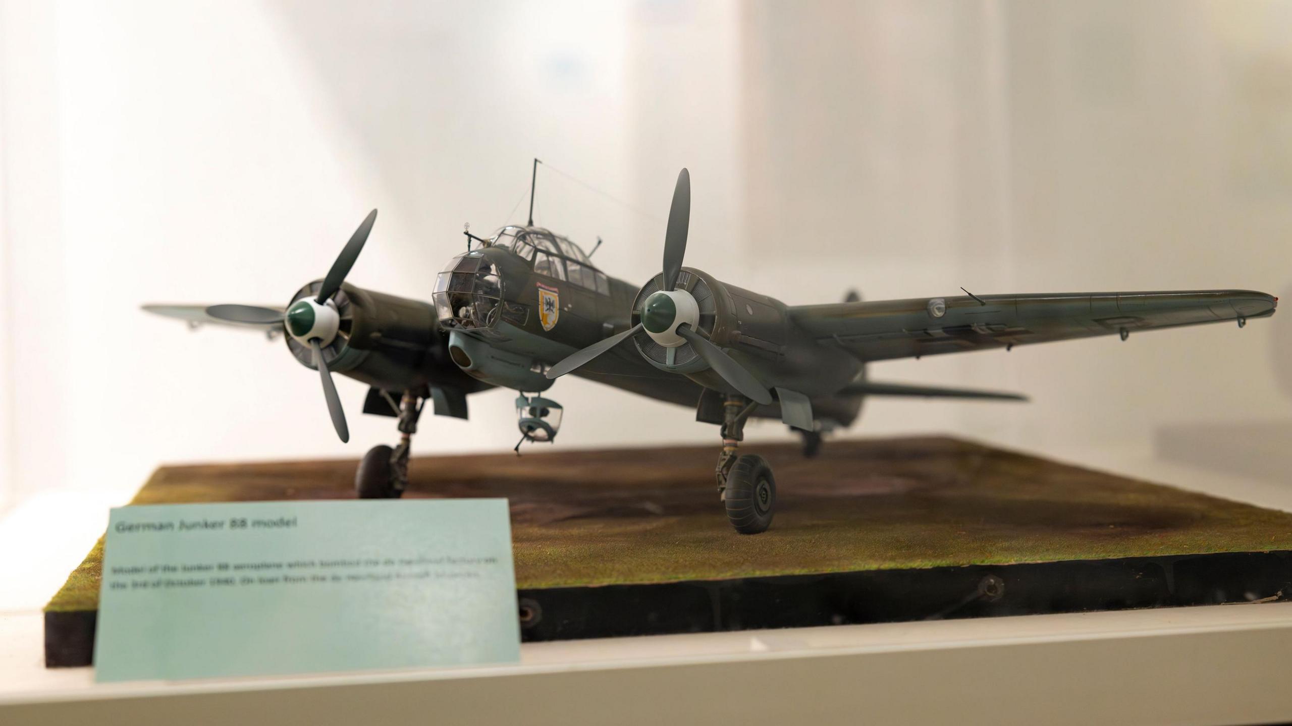 German plane model in a museum