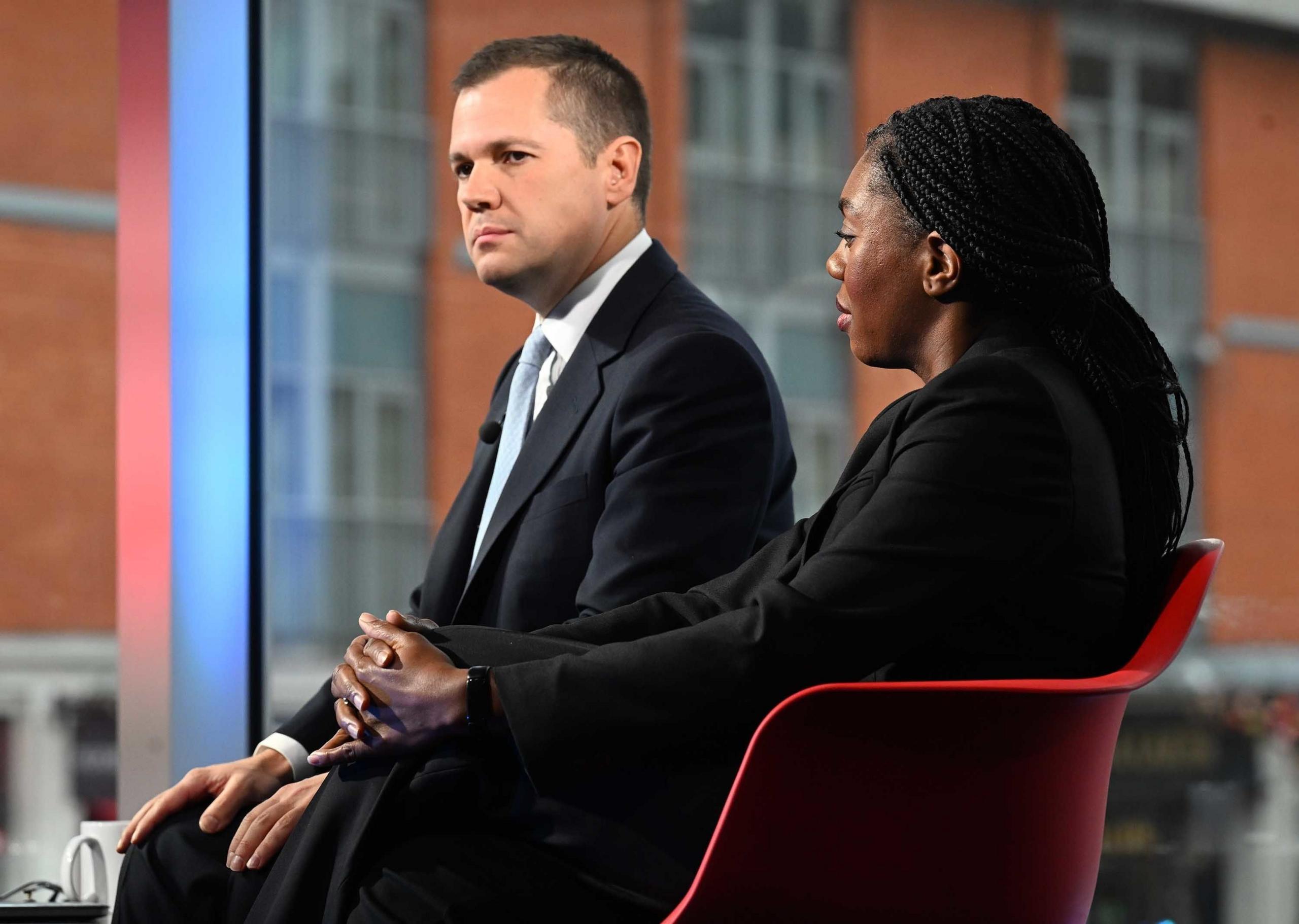 Robert Jenrick and Kemi Badenoch on the BBC's Sunday with Laura Kuenssberg 