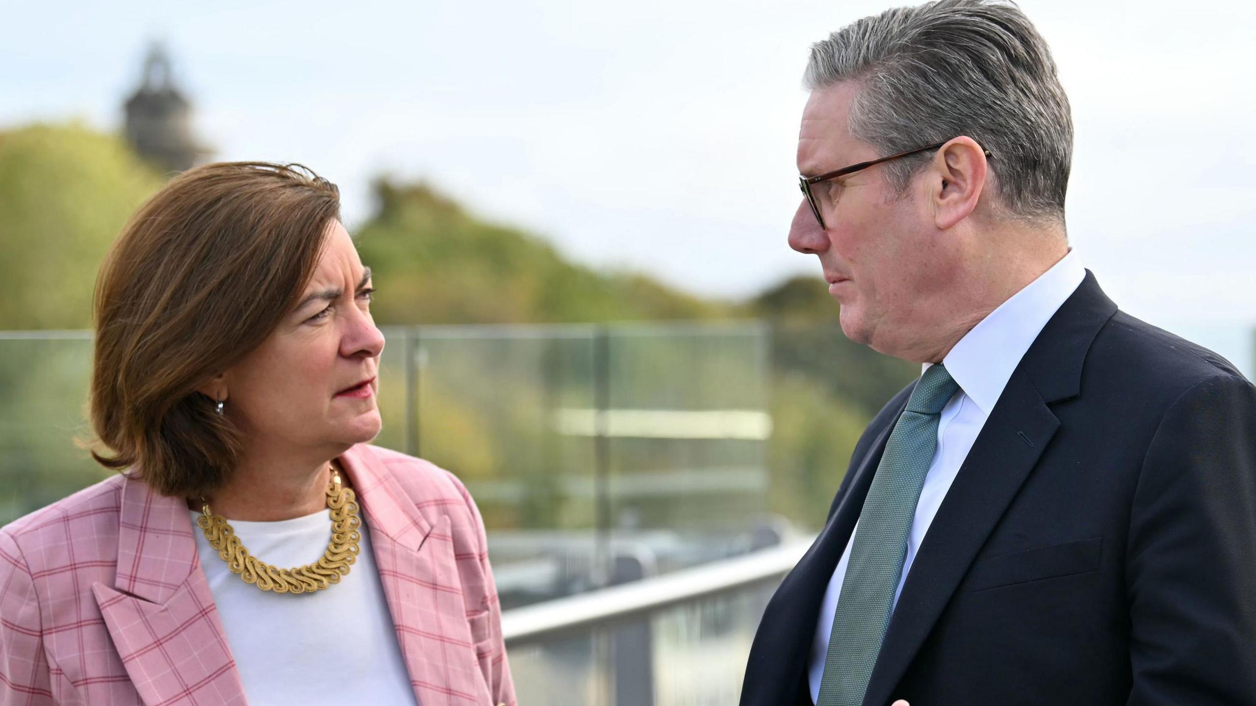 Eluned Morgan a Keir Starmer
