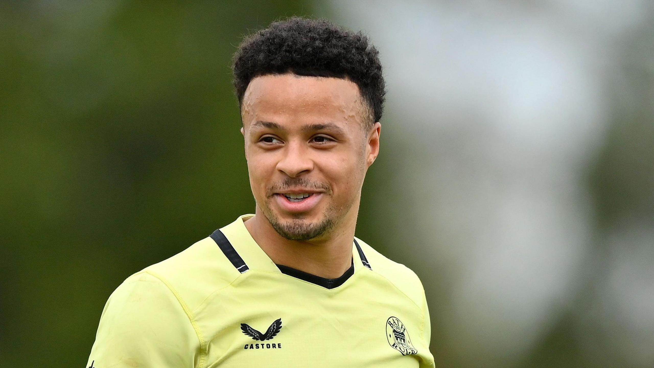 Regan Grace pictured during a Bath training session