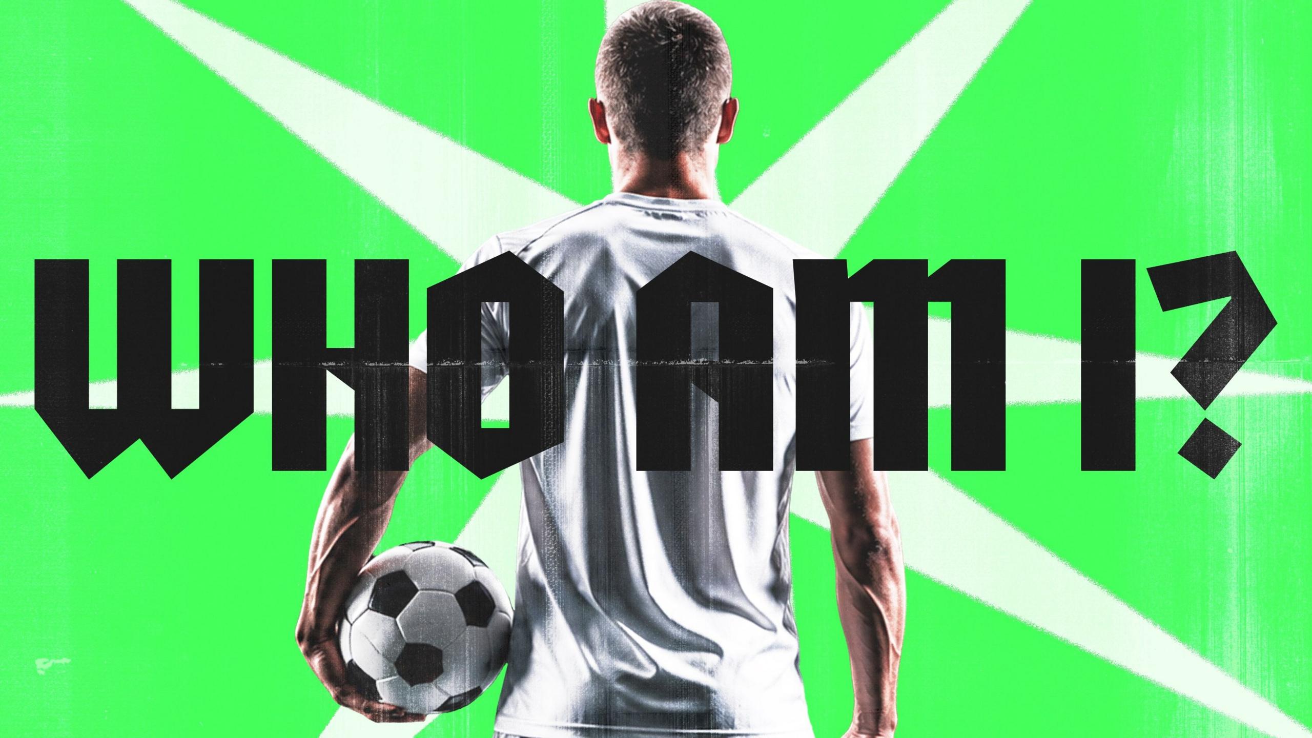 A generic picture of an unknown footballer holding a ball 