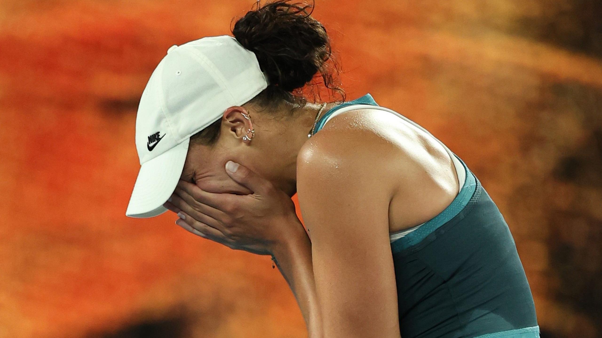 Madison Keys celebrates