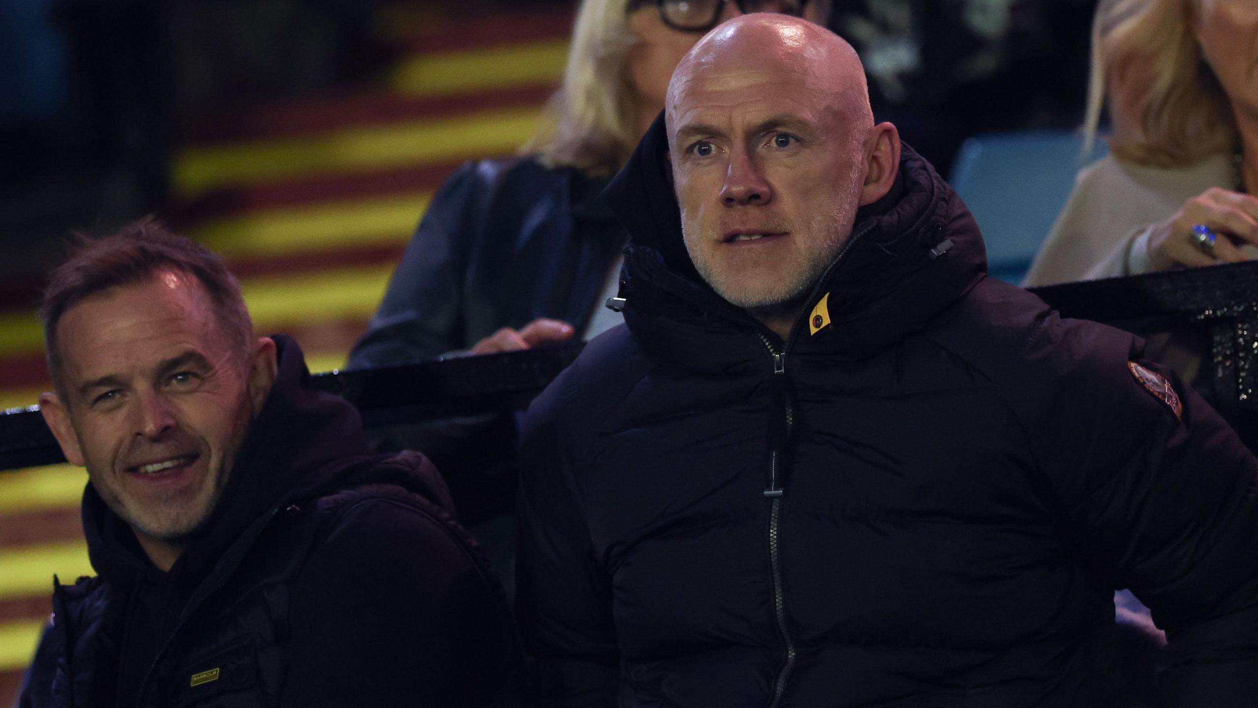 Steve Tandy sitting with Danny Wilson