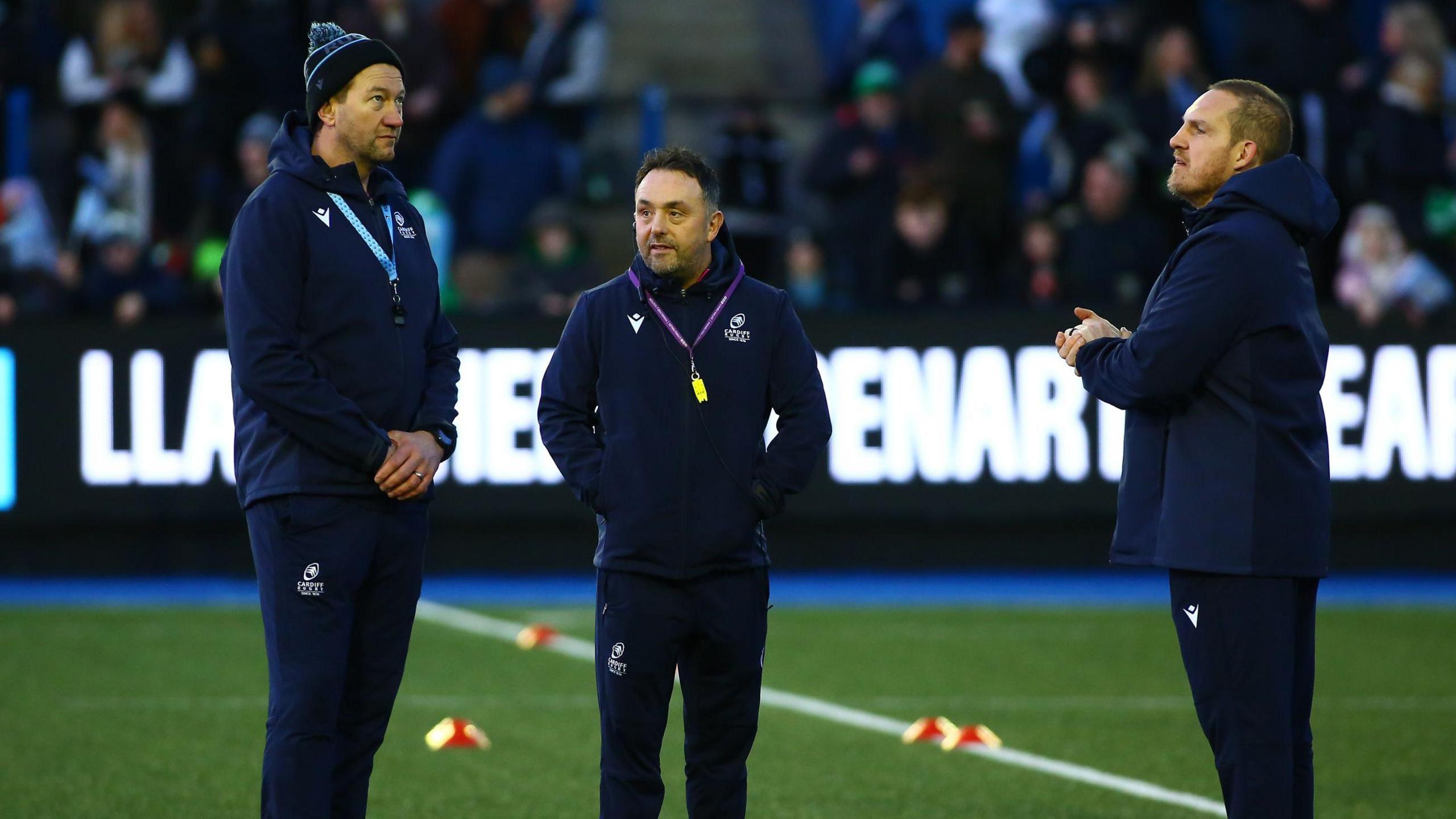 Head coaches Matt Sherratt, Corniel Van Zyl and Gethin Jenkins