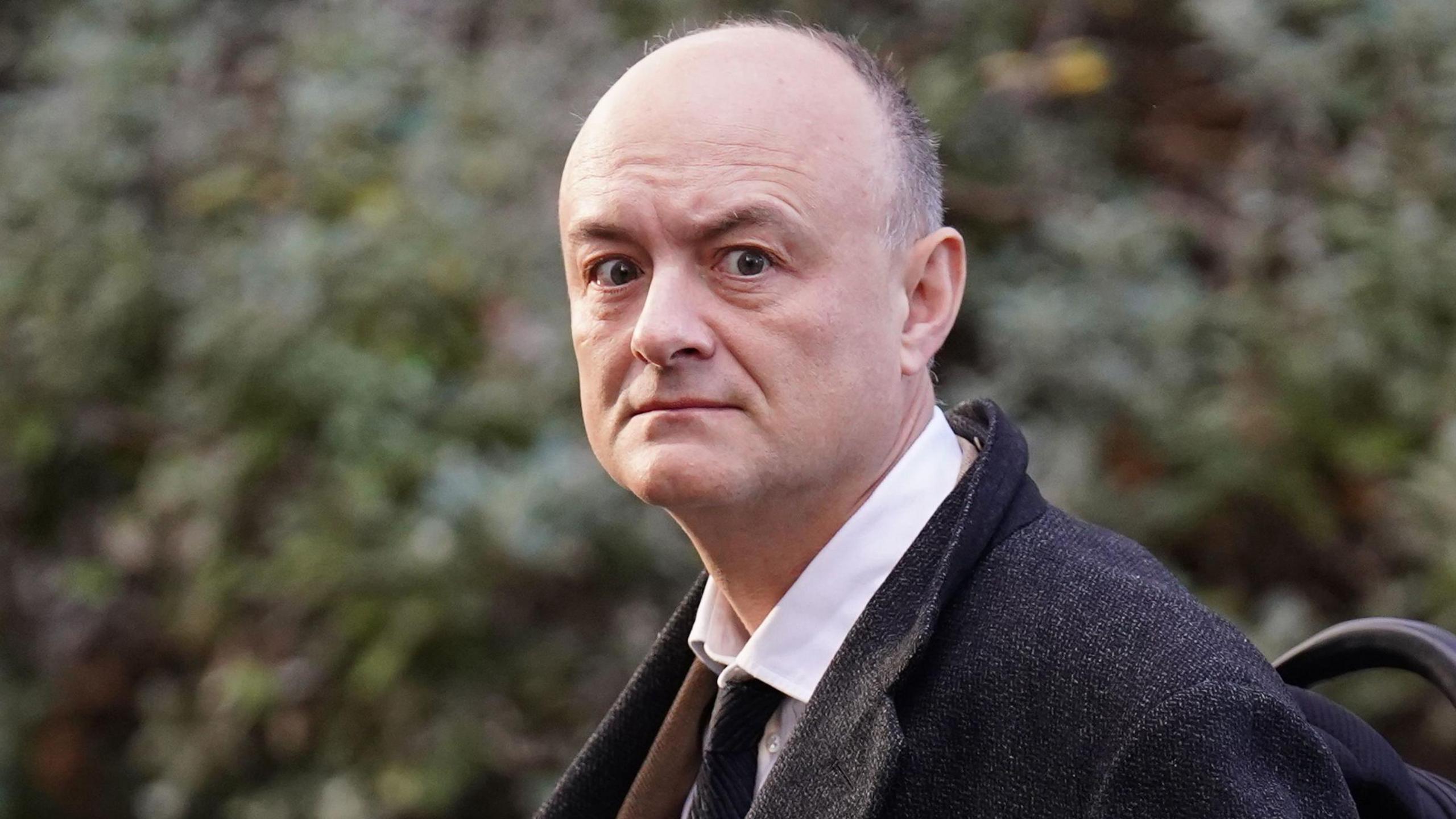 Former chief adviser to former prime minister Boris Johnson, Dominic Cummings arriving to give a statement to the UK Covid-19 Inquiry in 2023