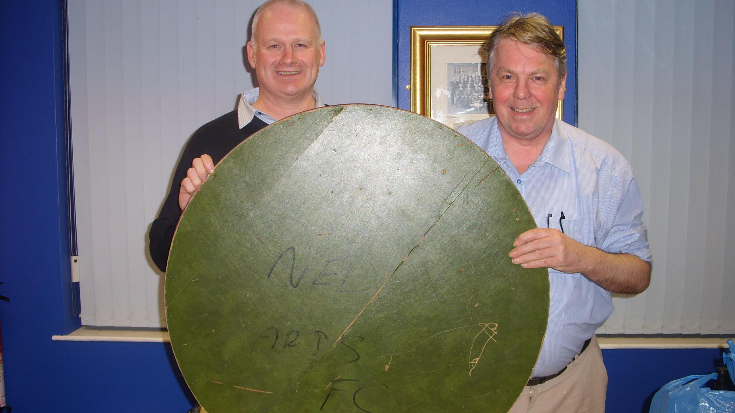 The Shield with Ned written on the back 