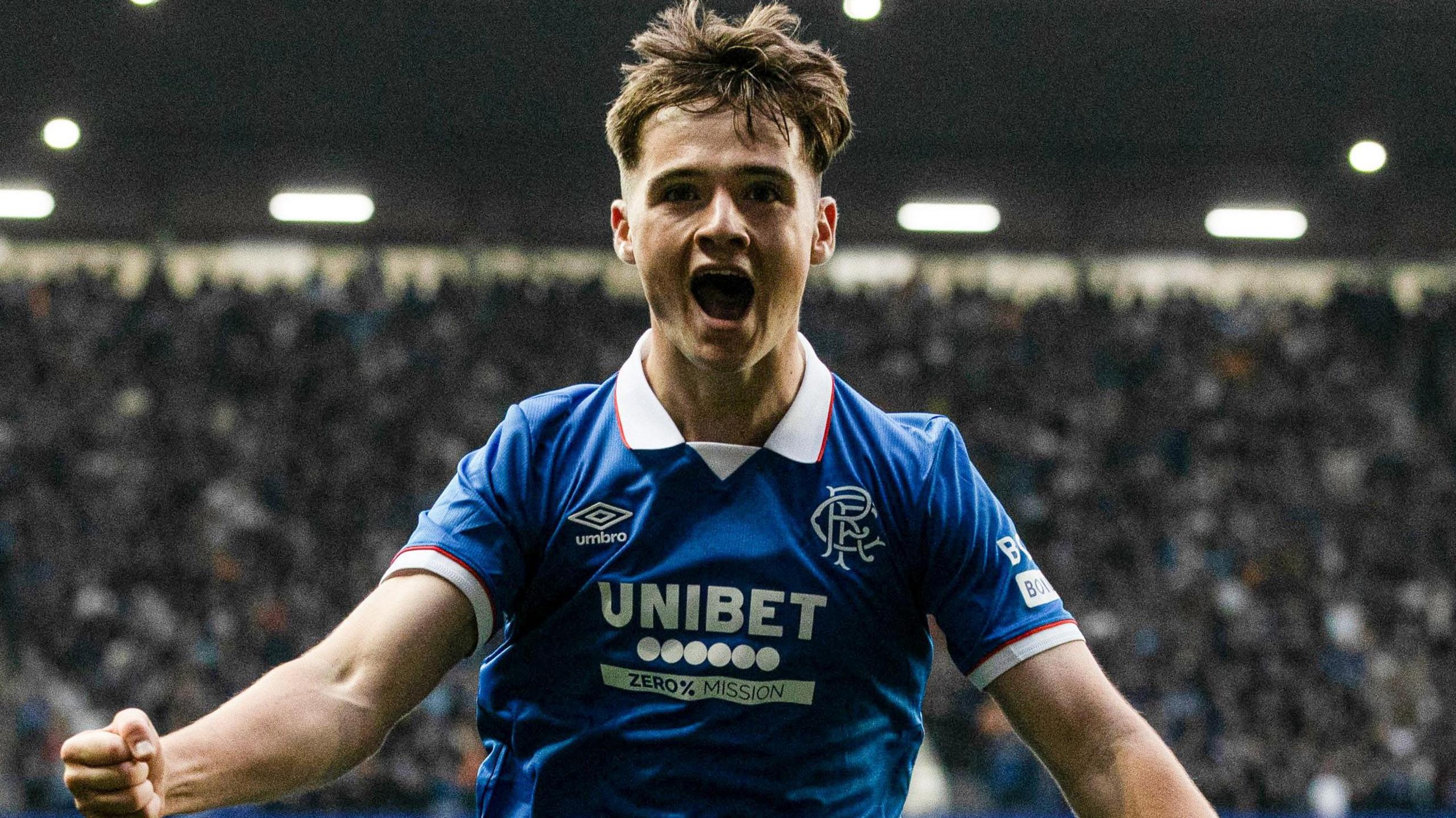 Rangers' Findlay Curtis celebrates