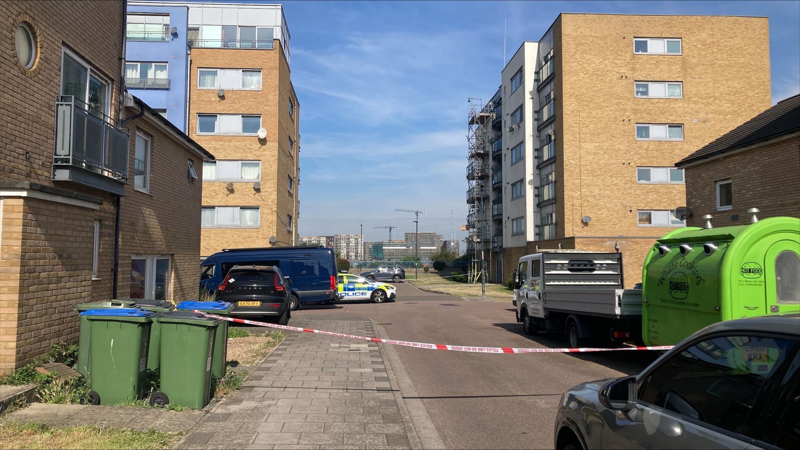 Police were on the scene in Thamesmead