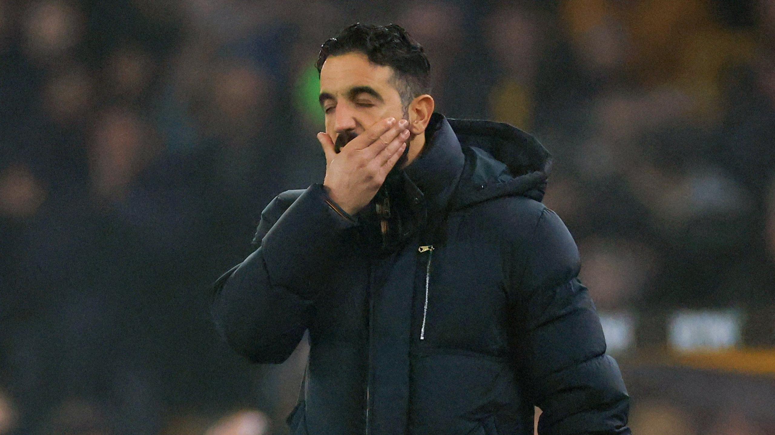 Manchester United head coach Ruben Amorim during the Boxing Day defeat at Wolves