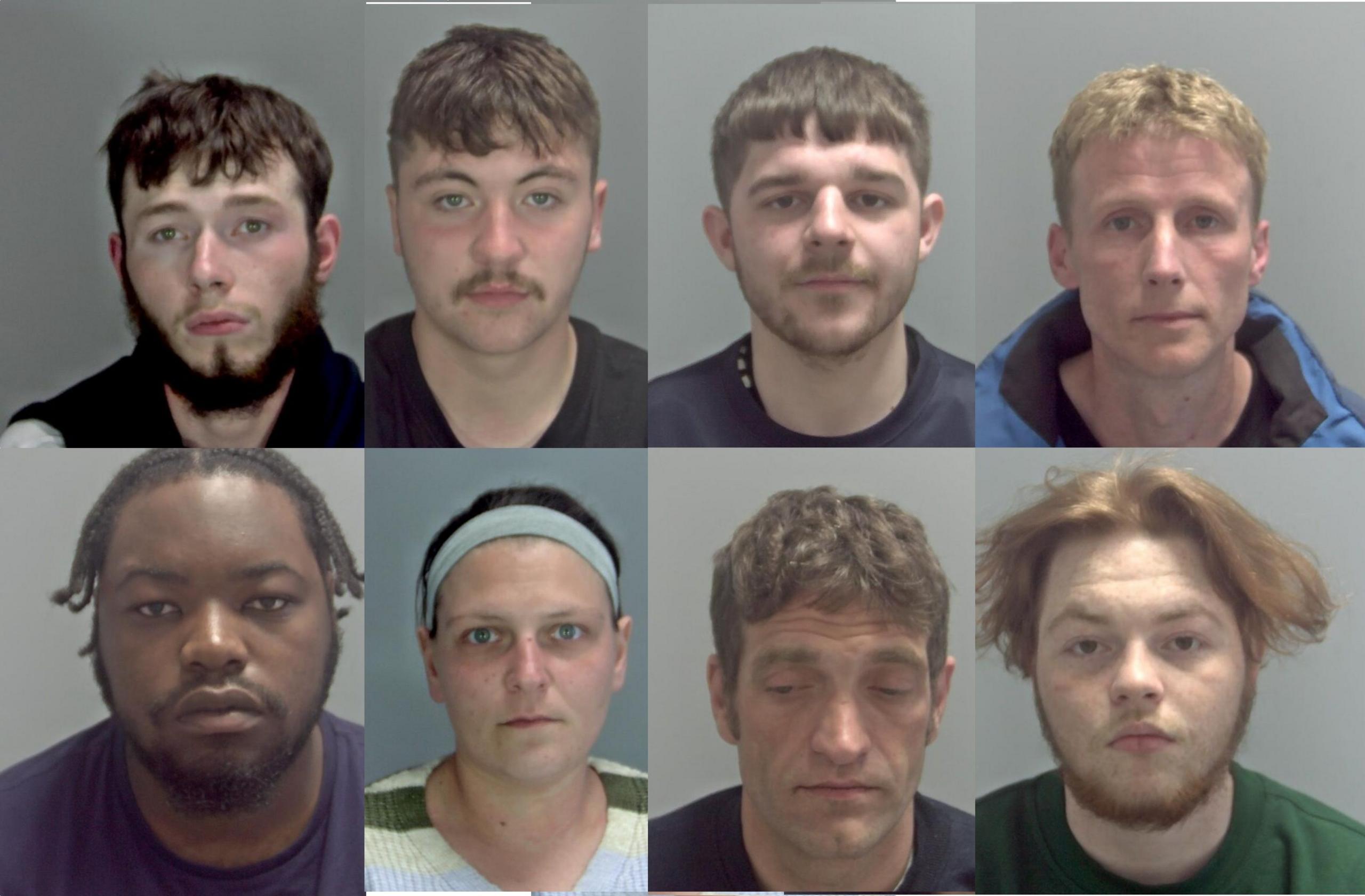 Eight members of a county lines gang