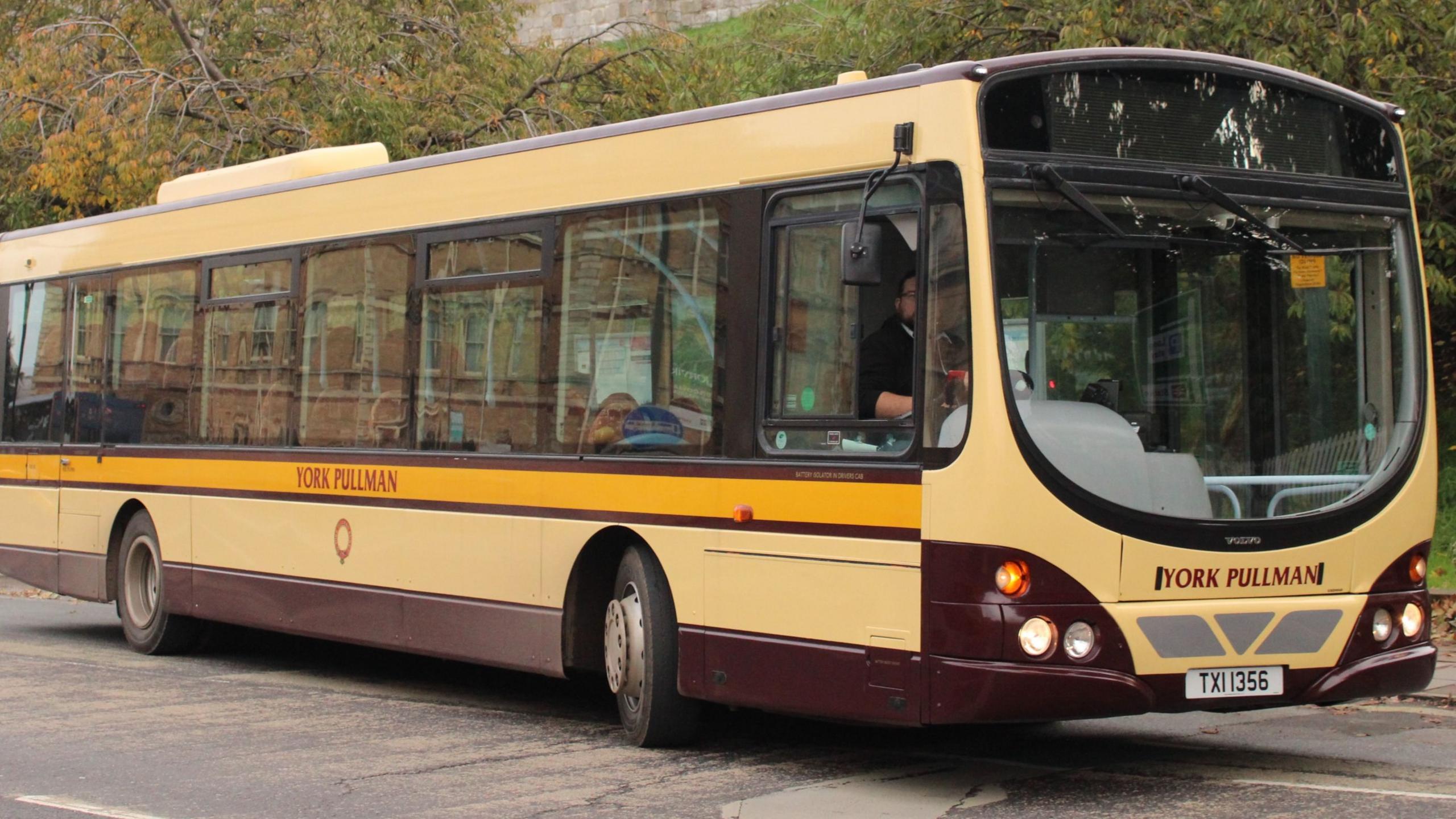 A York pullman single-decker bus.