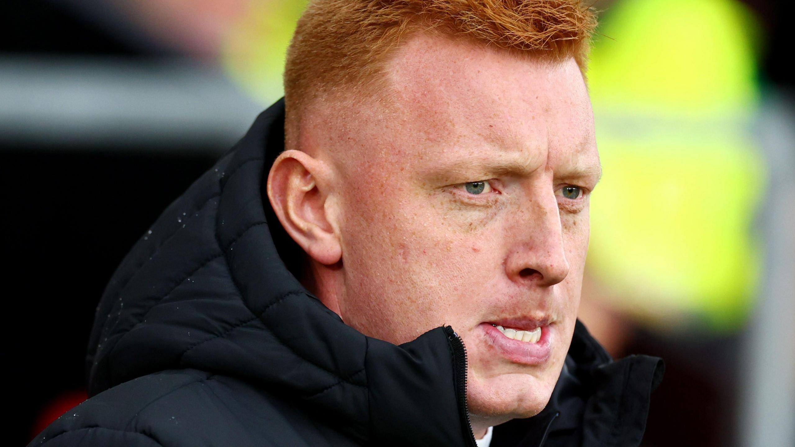 A grimacing former Southampton boss Will Still