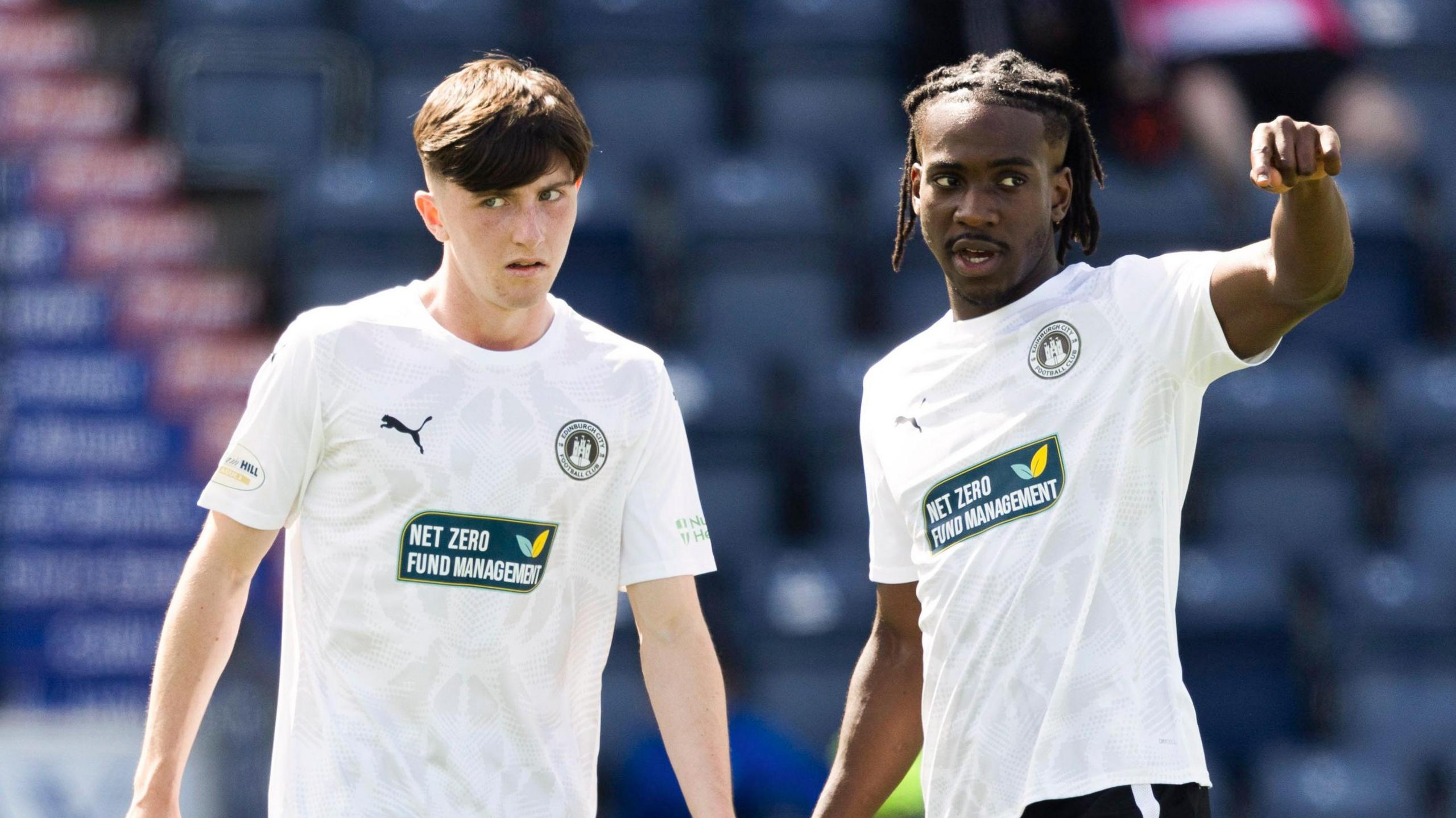 Edinburgh City players in action