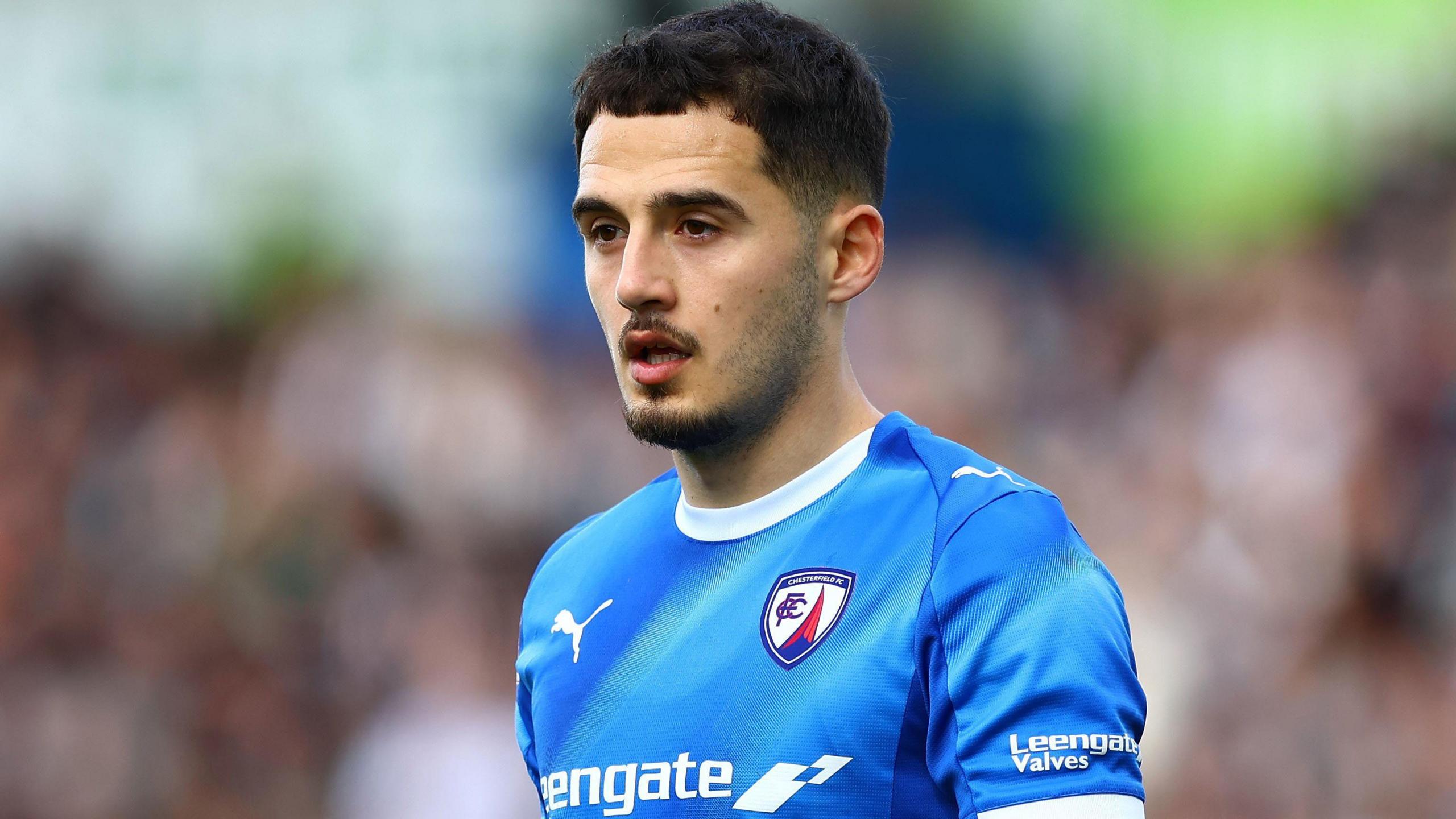 Armando Dobra during the League Two play-off semi-final first leg against Notts County