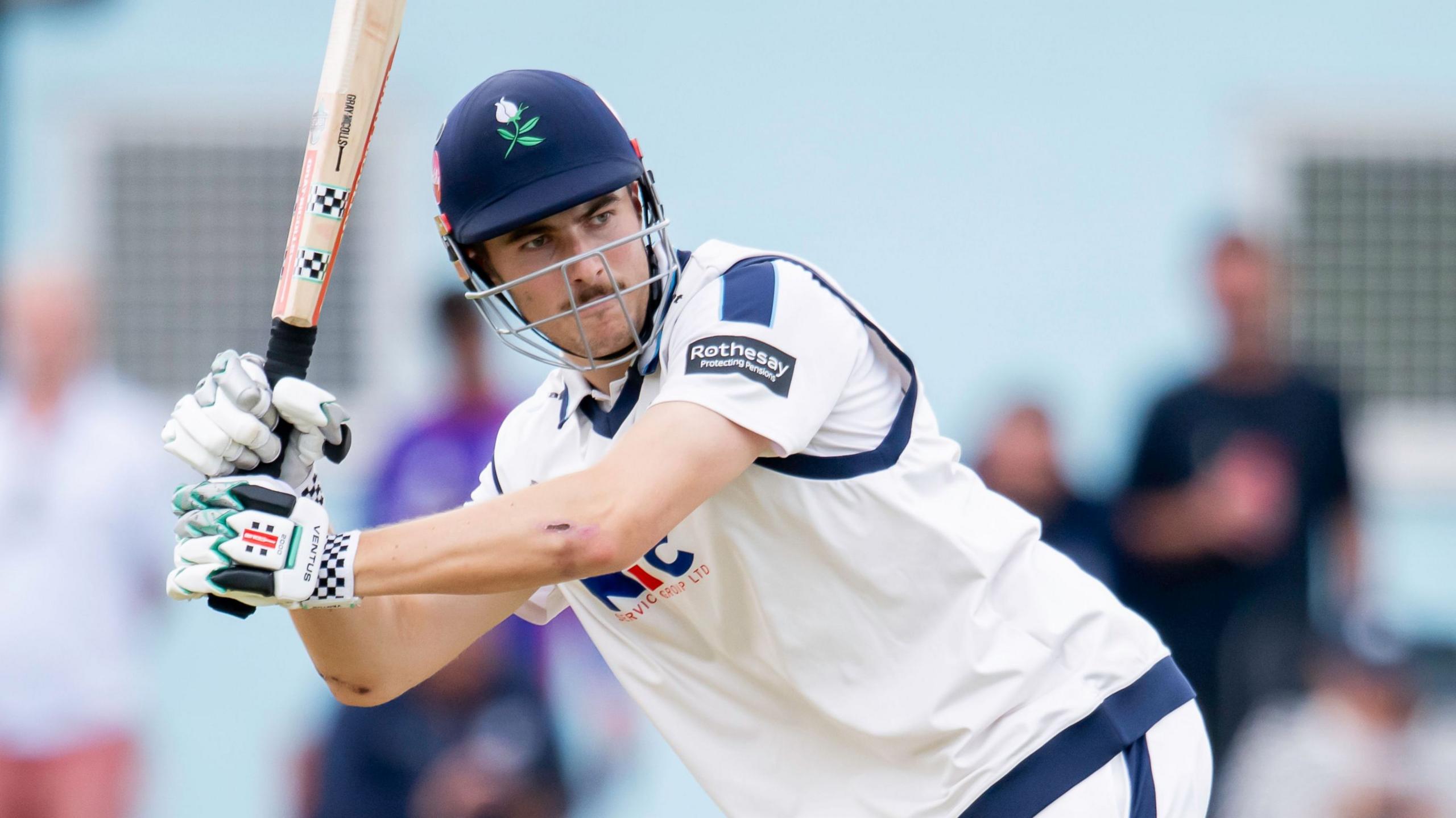Yorkshire's James Wharton plays a shot
