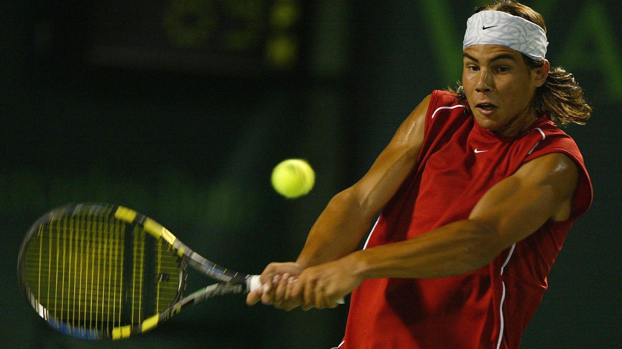 Rafael Nadal in Miami in 2004