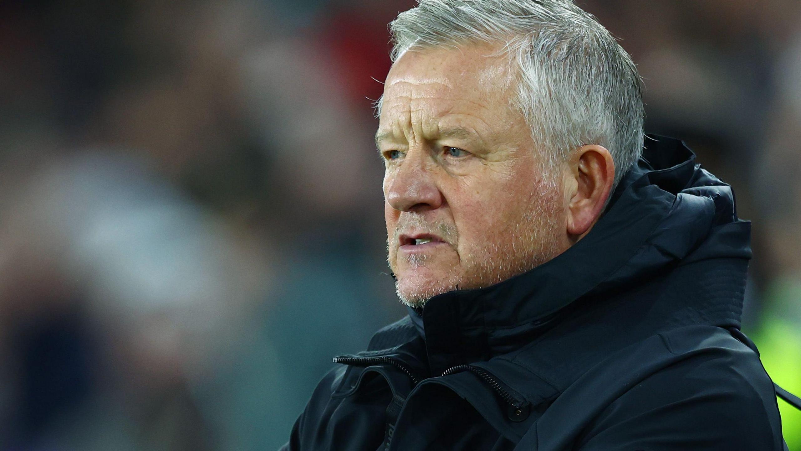 Chris Wilder on the touchline