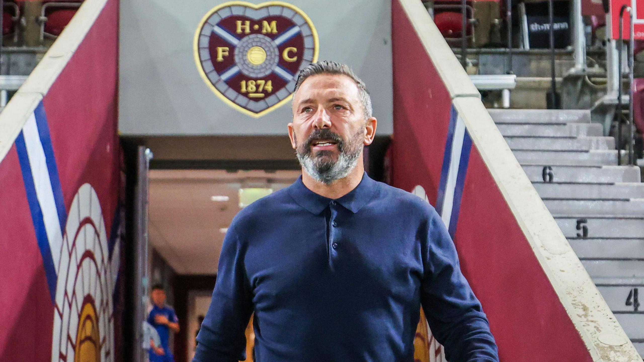 Derek McInnes at Tynecastle