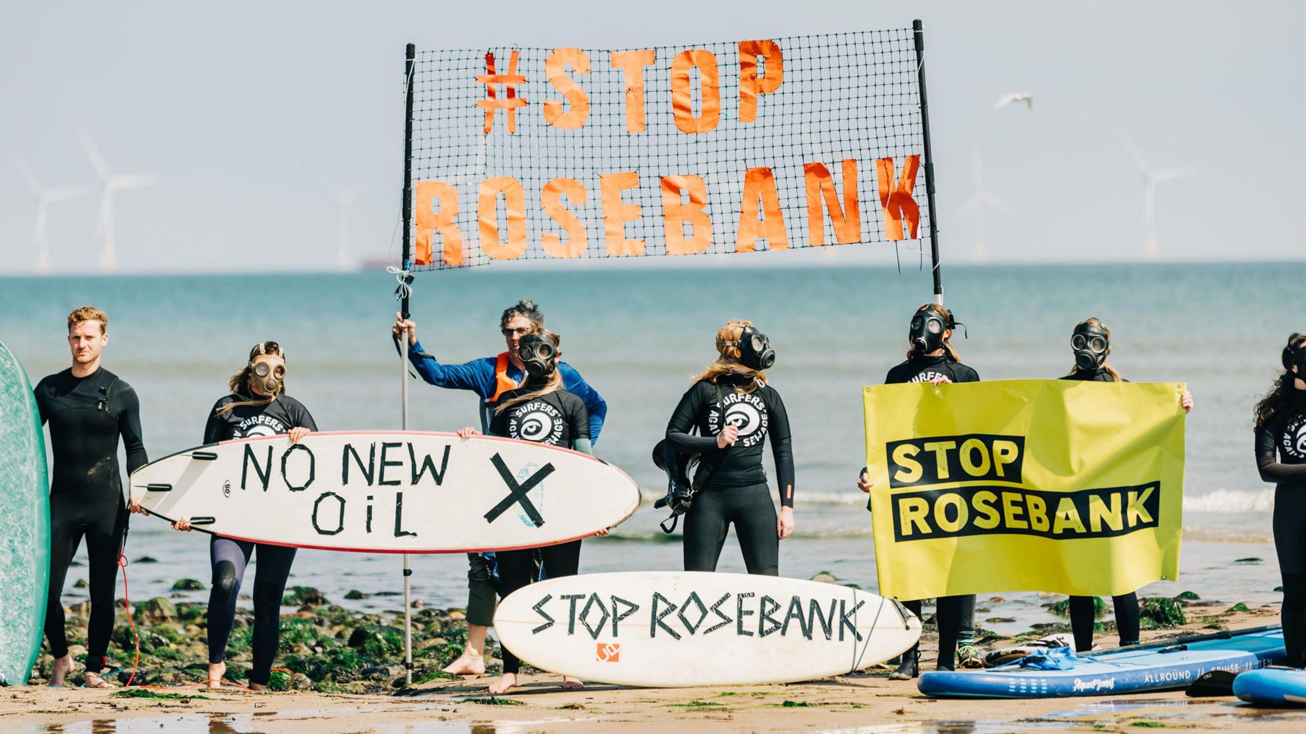 Surfers protest