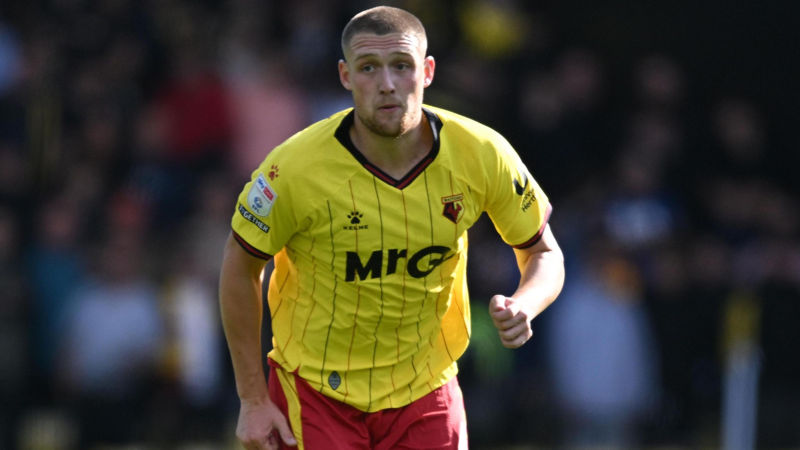 Mattie Pollock in action for Watford 