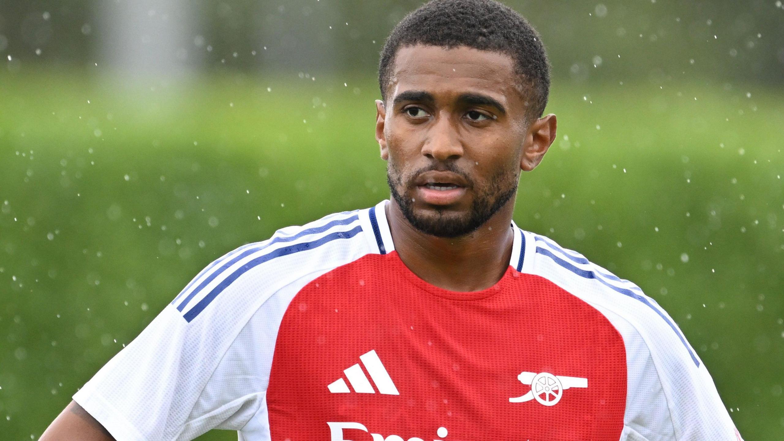 Reiss Nelson in action for Arsenal