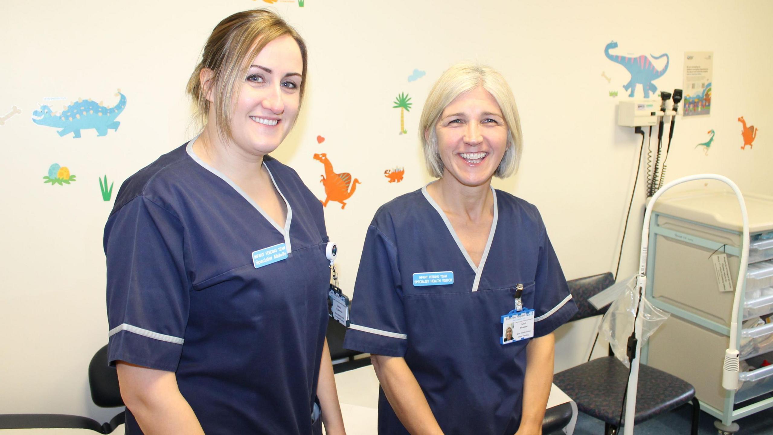 Laura Paterson, specialist midwife for infant feeding, and Sarah Winspear, specialist health visitor for Redcar and Cleveland