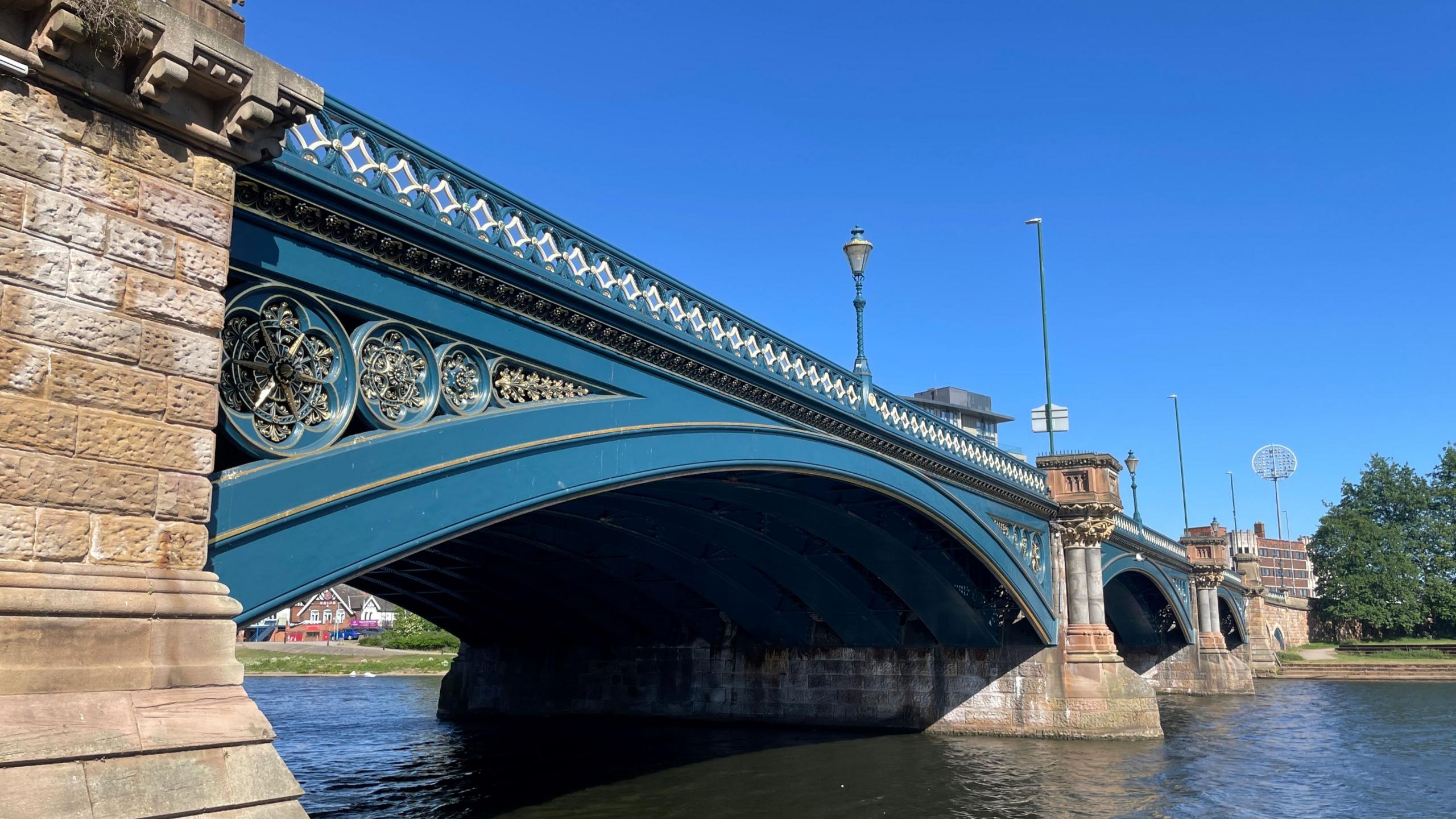 View of Trent Bridge from the north bank of the River Trent