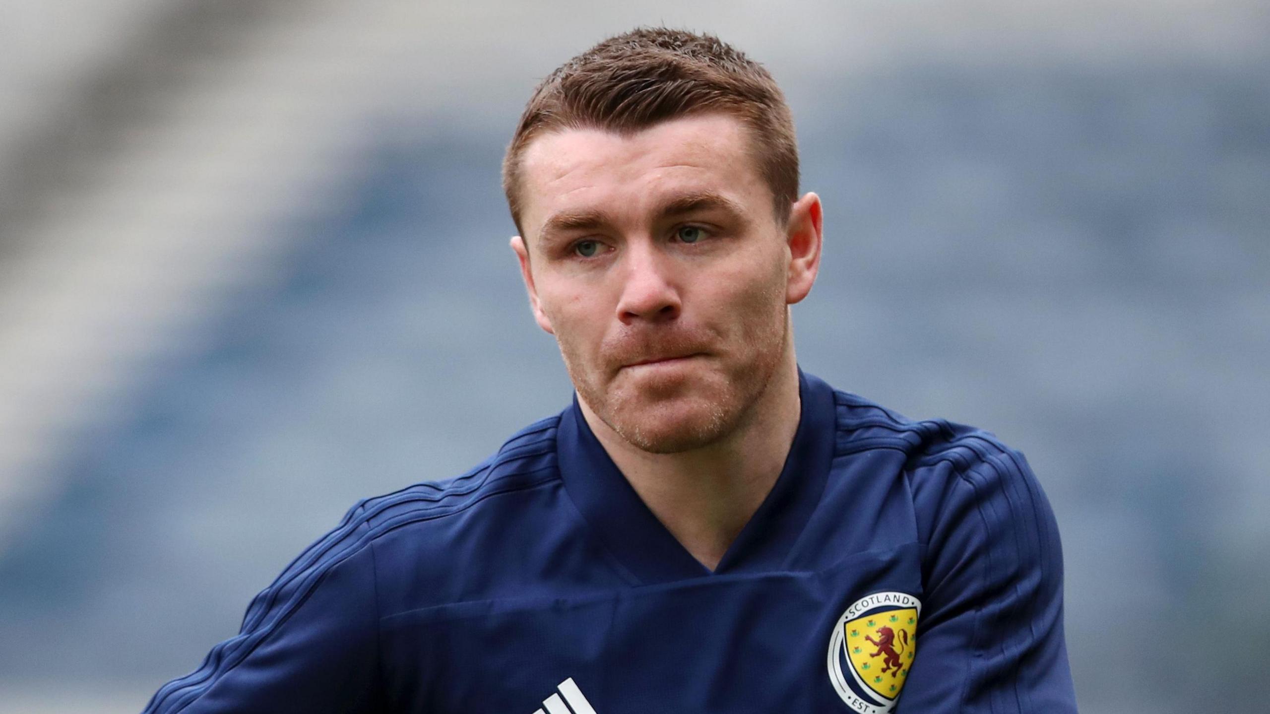 John Fleck in a Scotland shirt