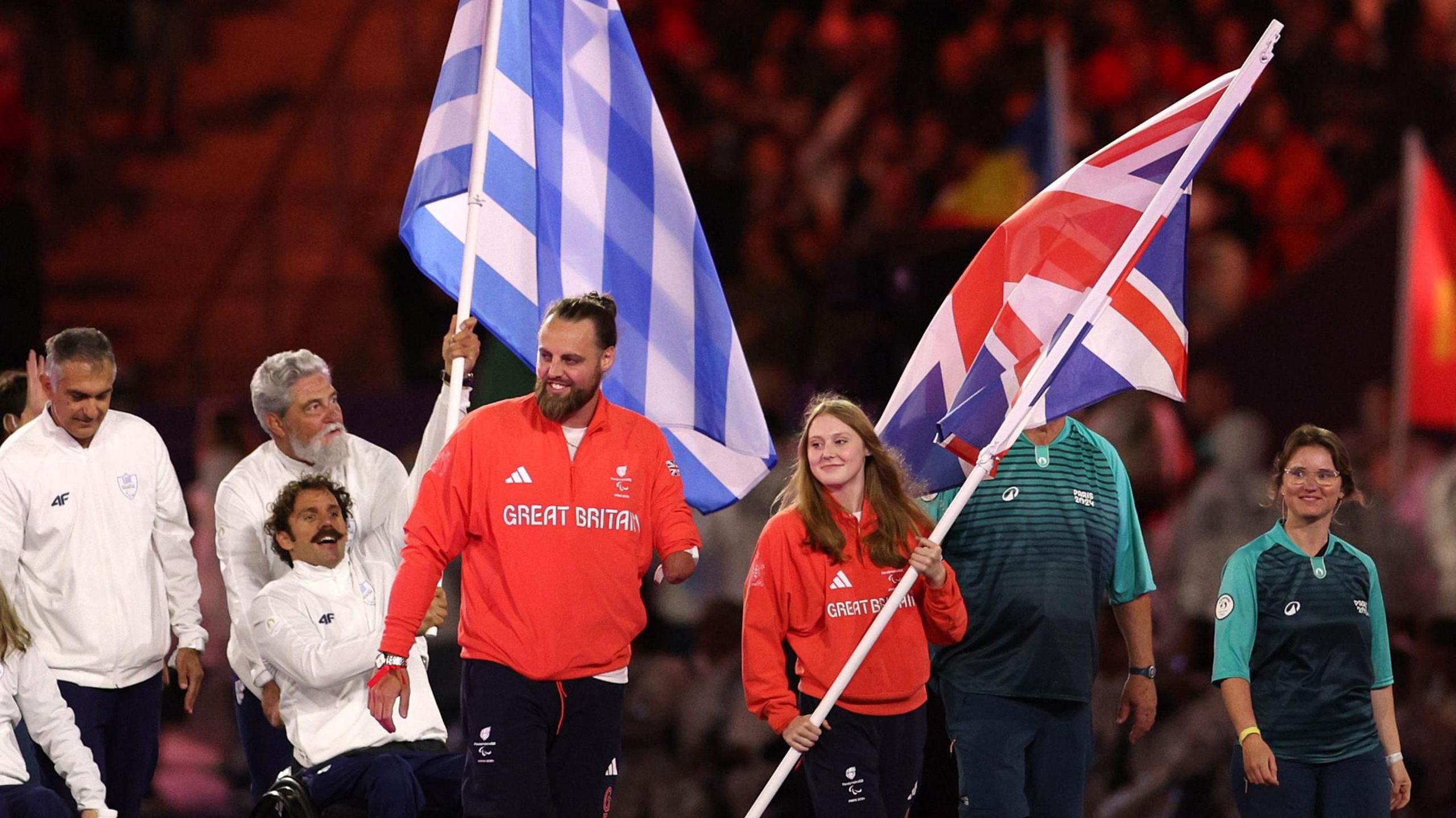 Matt Bush and Poppy Maskill flying the flag for ParalympicsGB