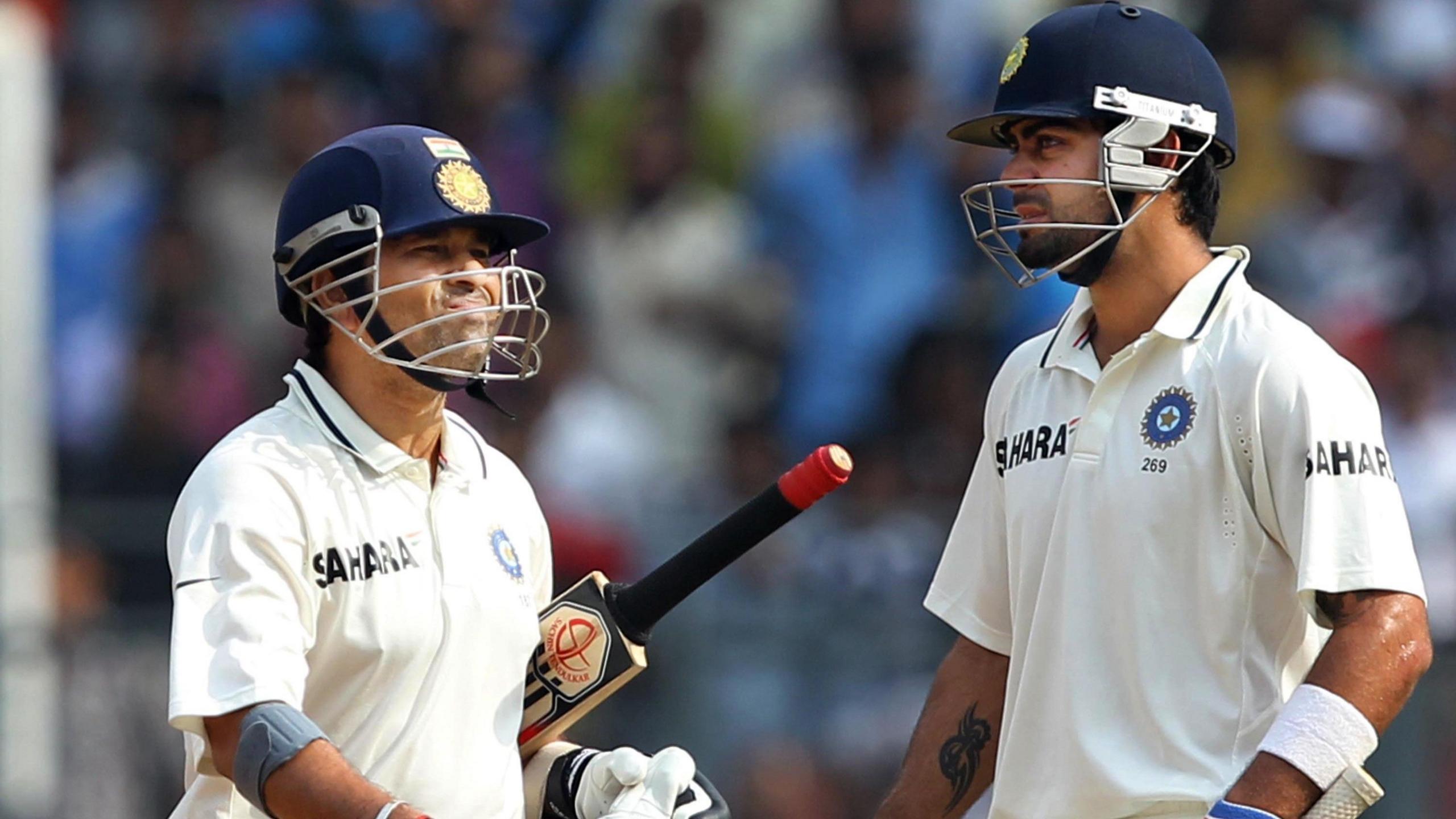 Sachin Tendulkar and Virat Kohli