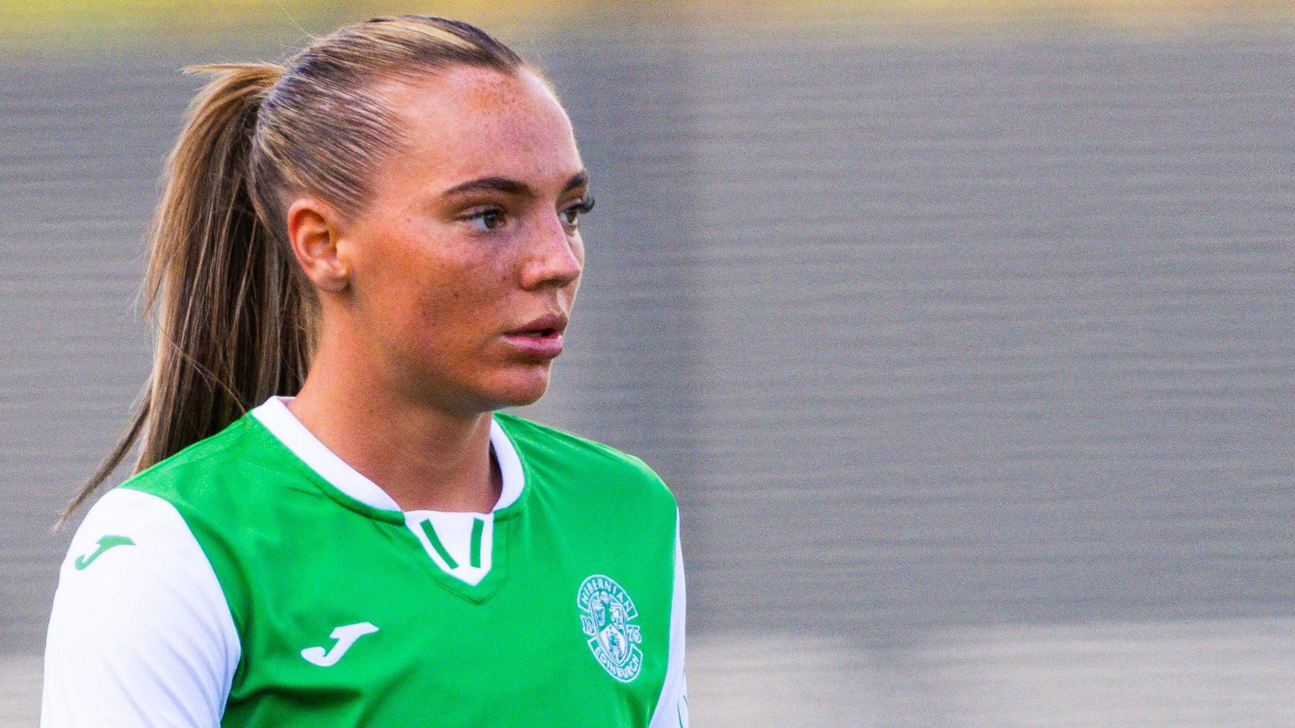 Hibernian midfielder Michaela McAlonie