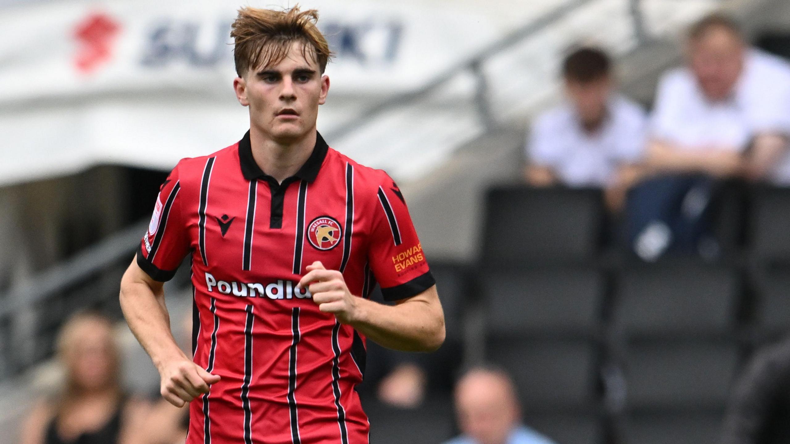 Nathan Lowe in action for Walsall