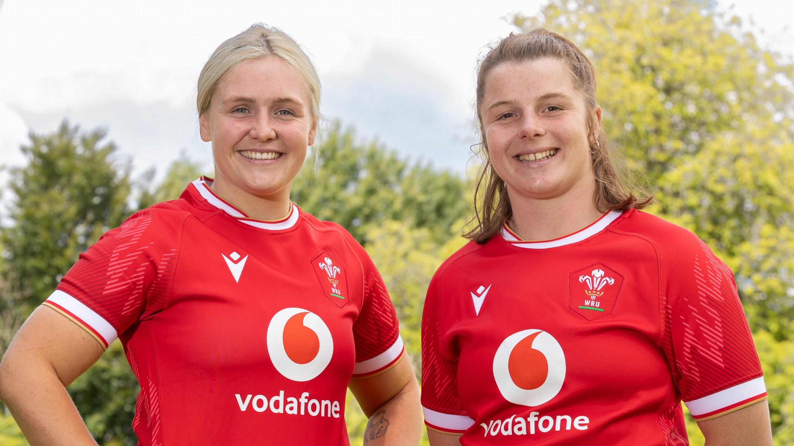 New Wales Senior Women co-captains Alex Callender, left, and Kate Williams