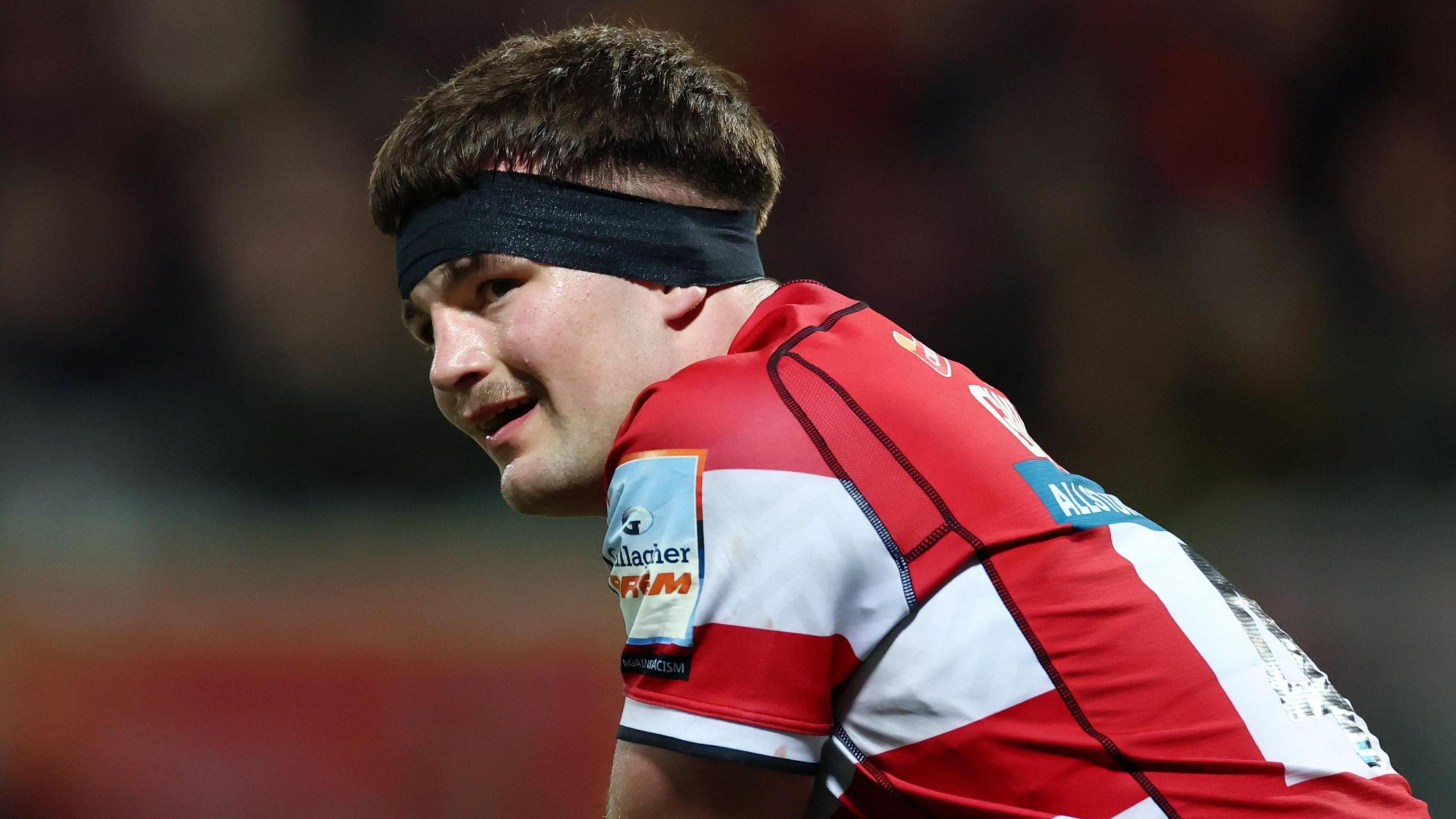 Deian Gwynne in Gloucester kit