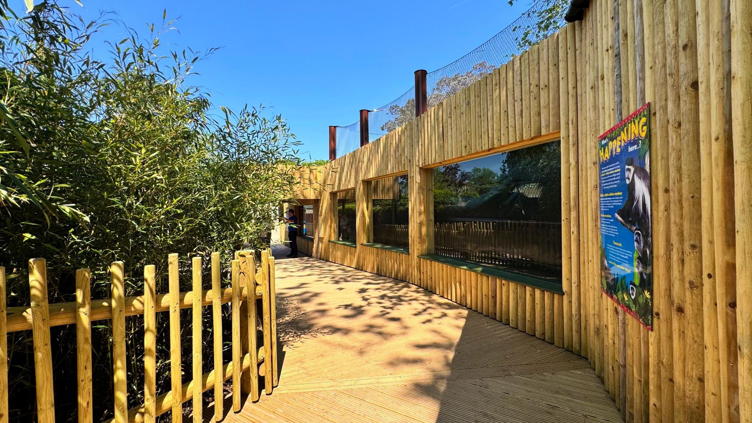 The visitor section of the enclosure