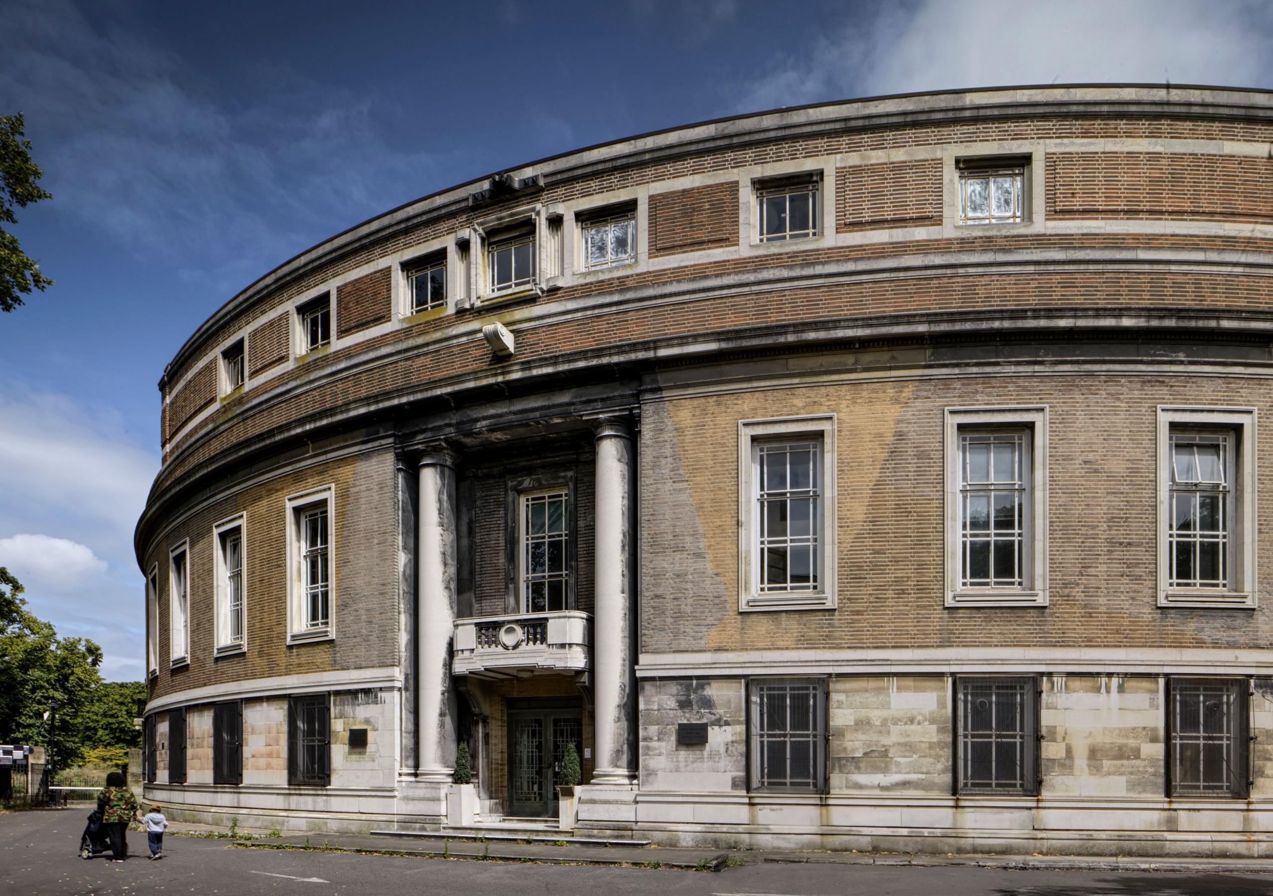 Stoke Newington Town Hall exterior on a sunny day