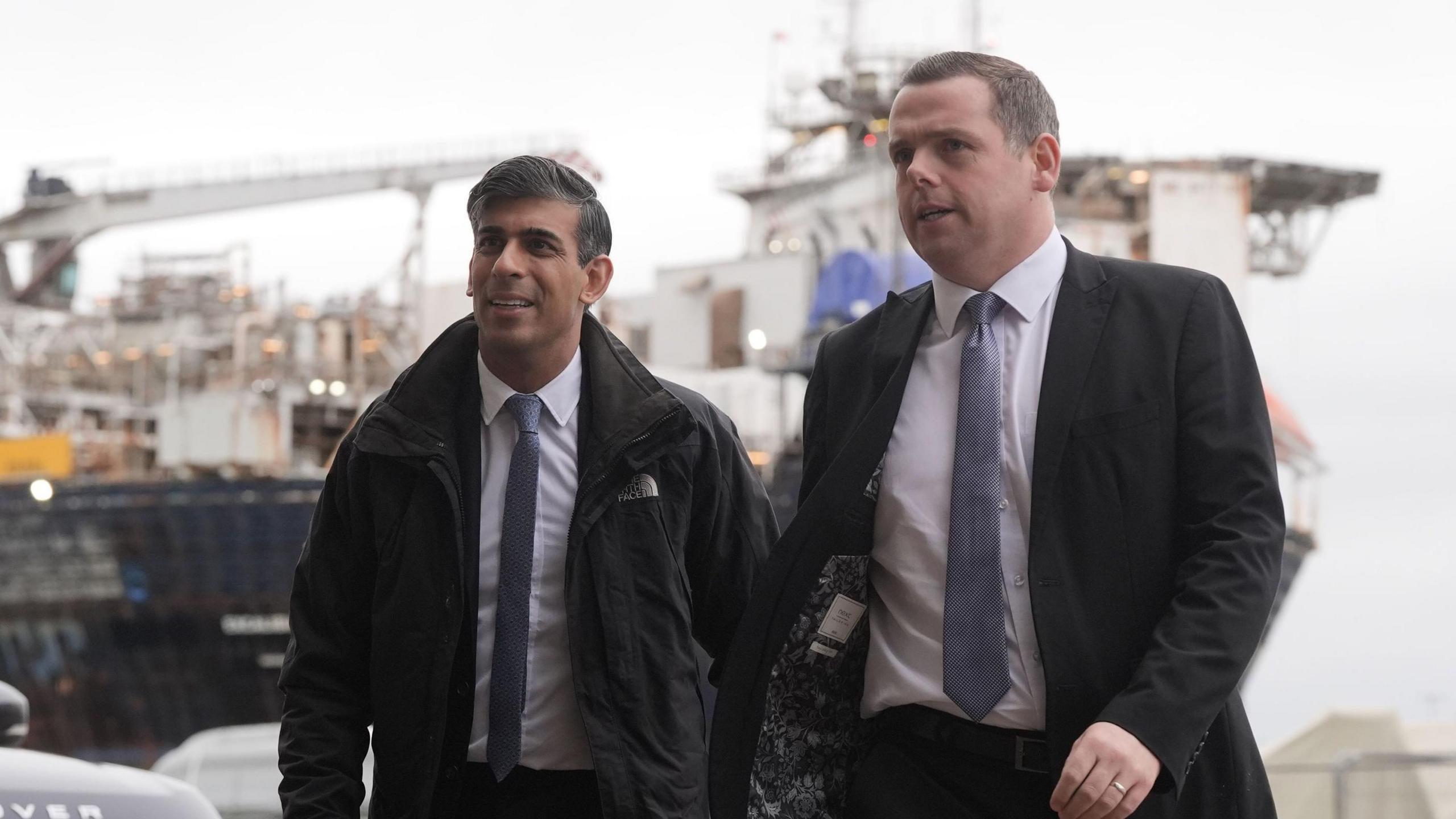 Rishi Sunak and Douglas Ross