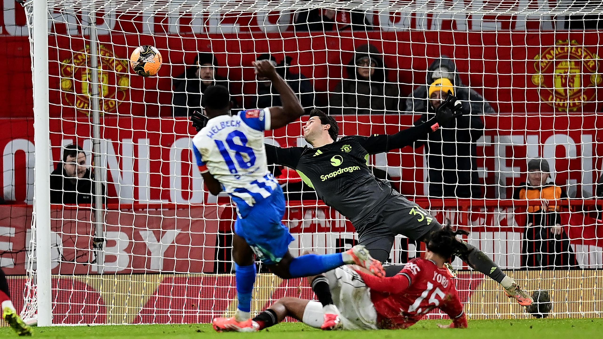 Danny Welbeck scores from Brighton