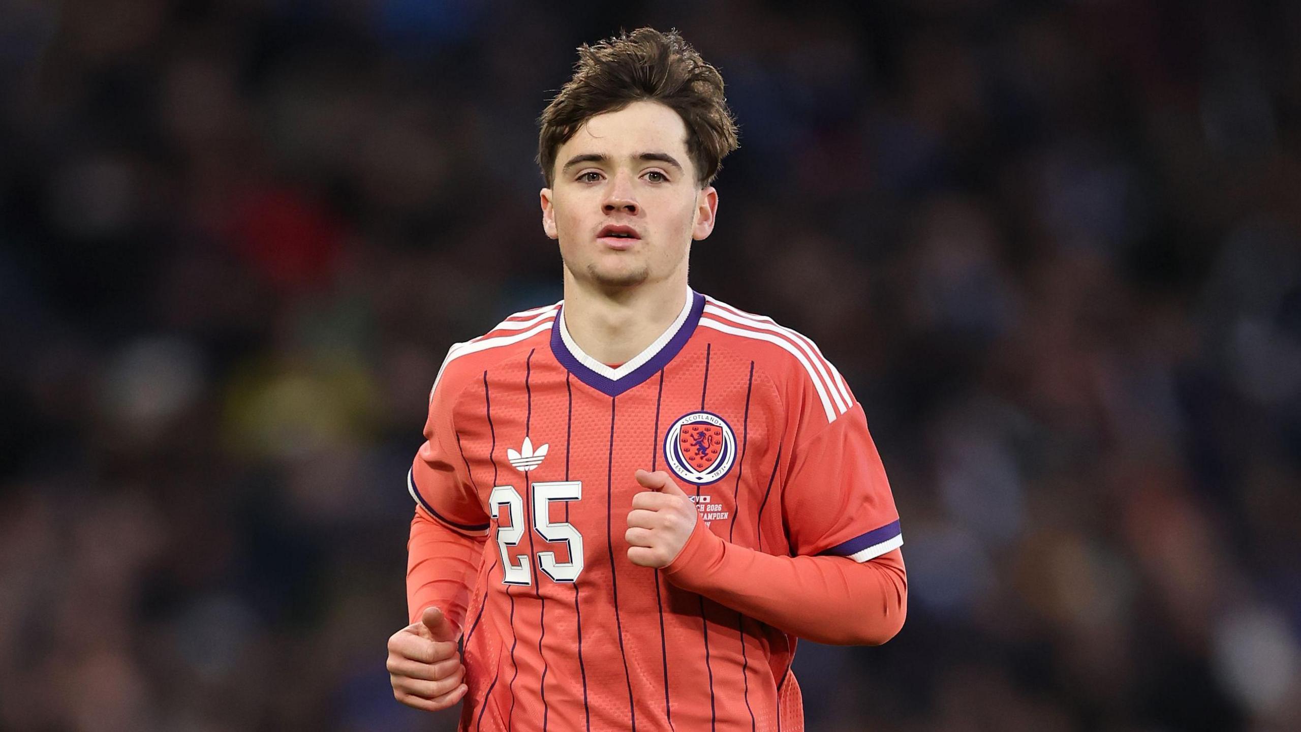 Findlay Curtis in action for Scotland