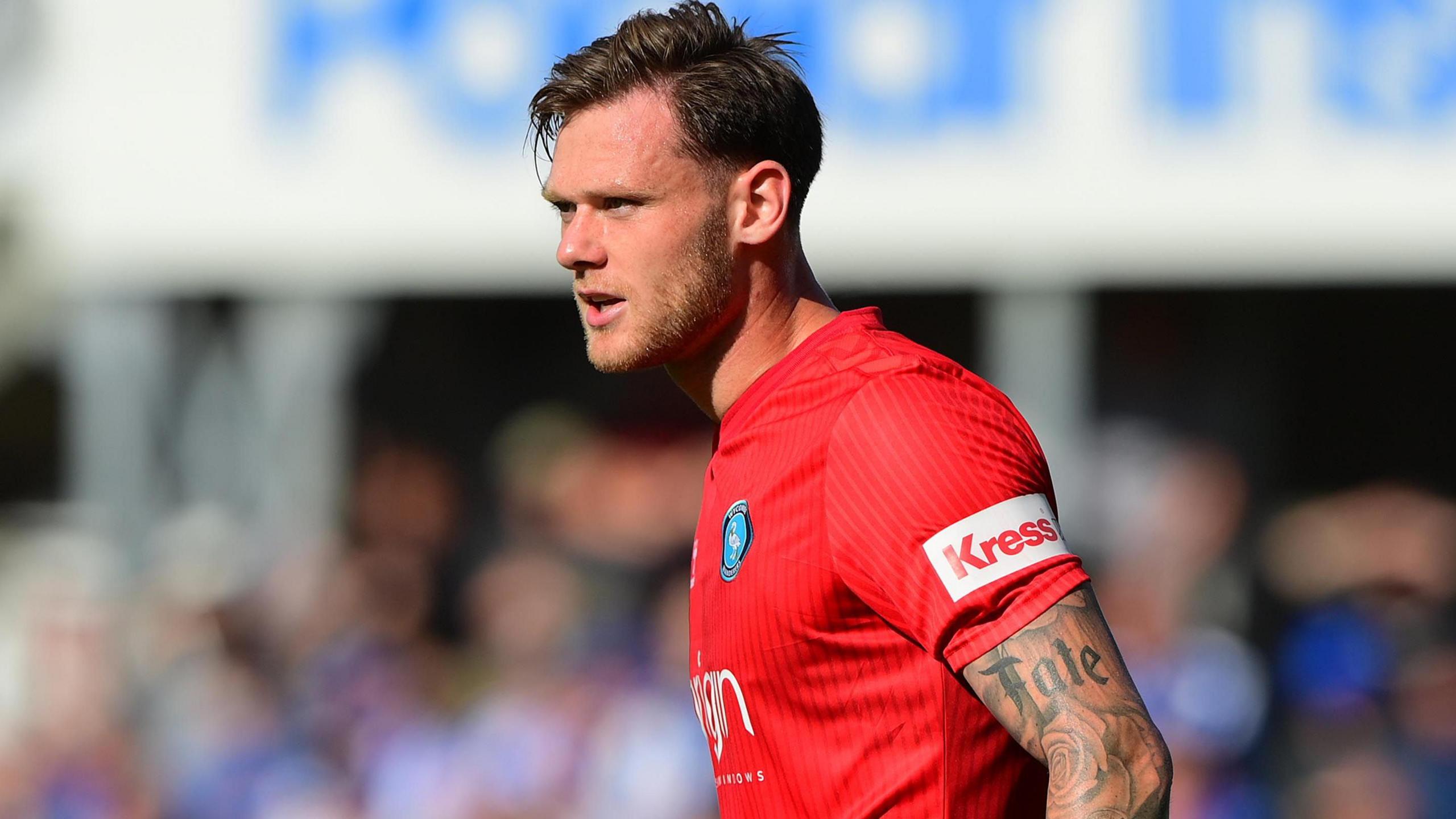 Joe Low playing for Wycombe Wanderers