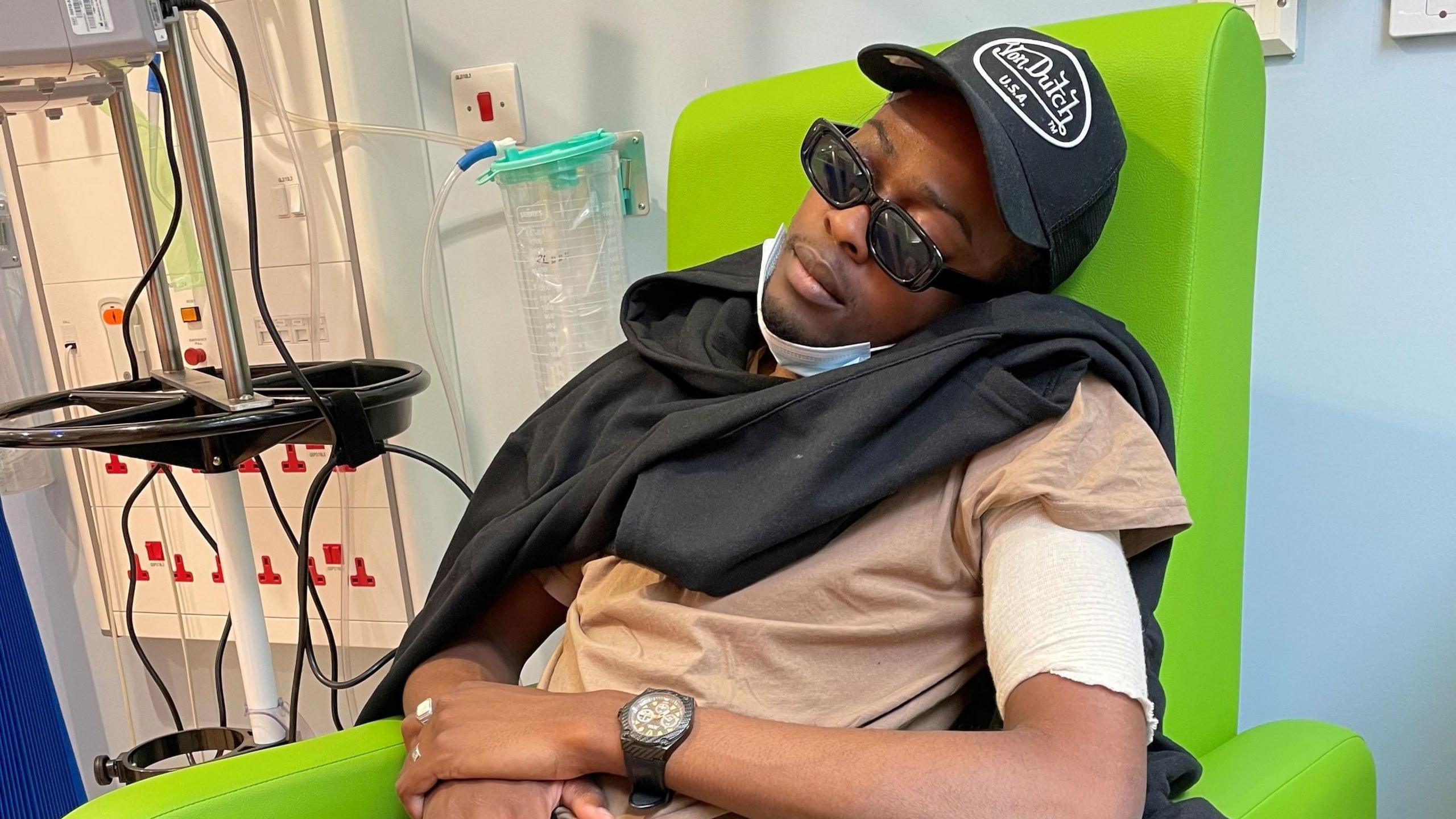 Farid undergoing chemo treatment