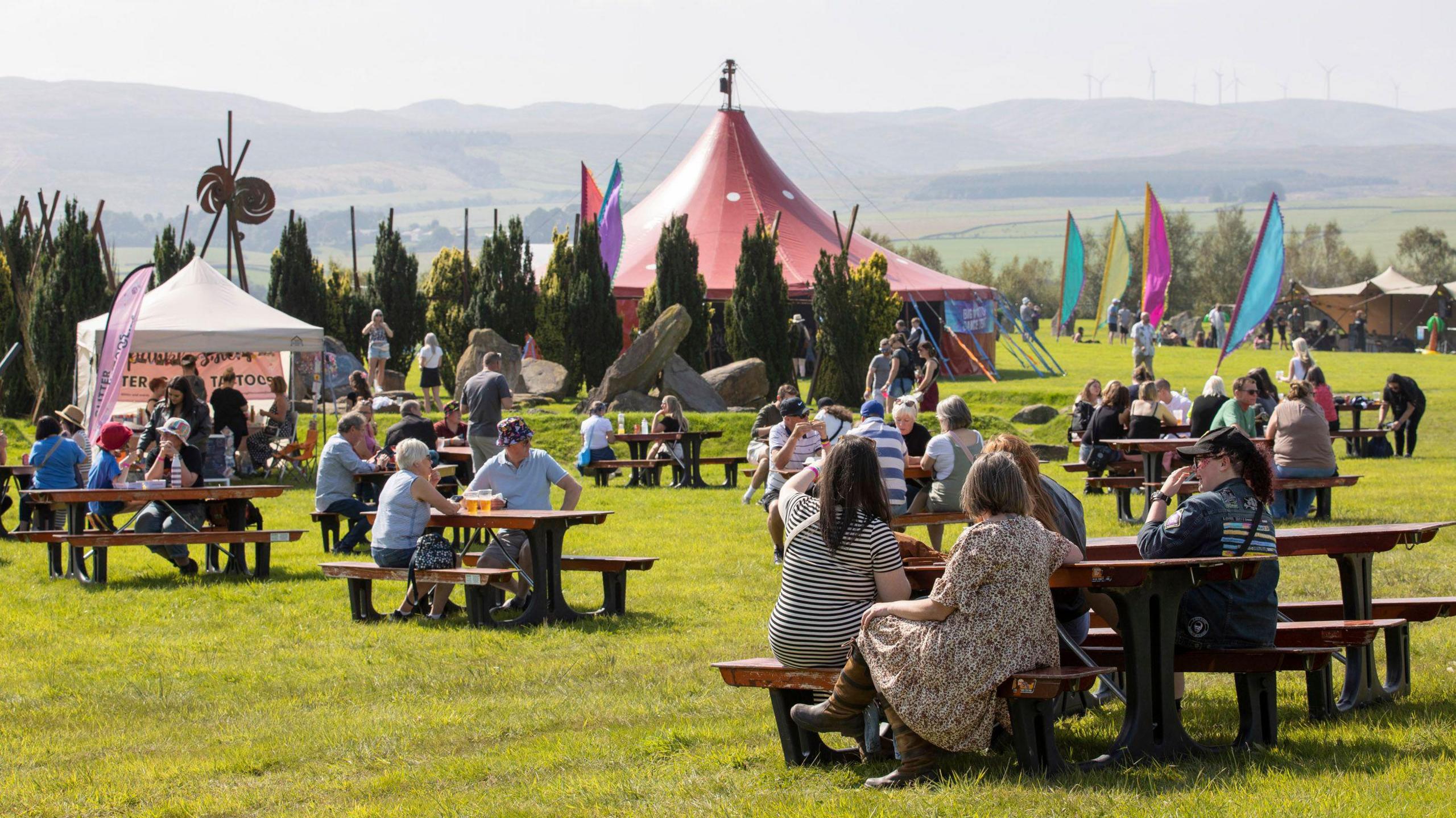 Festival goers