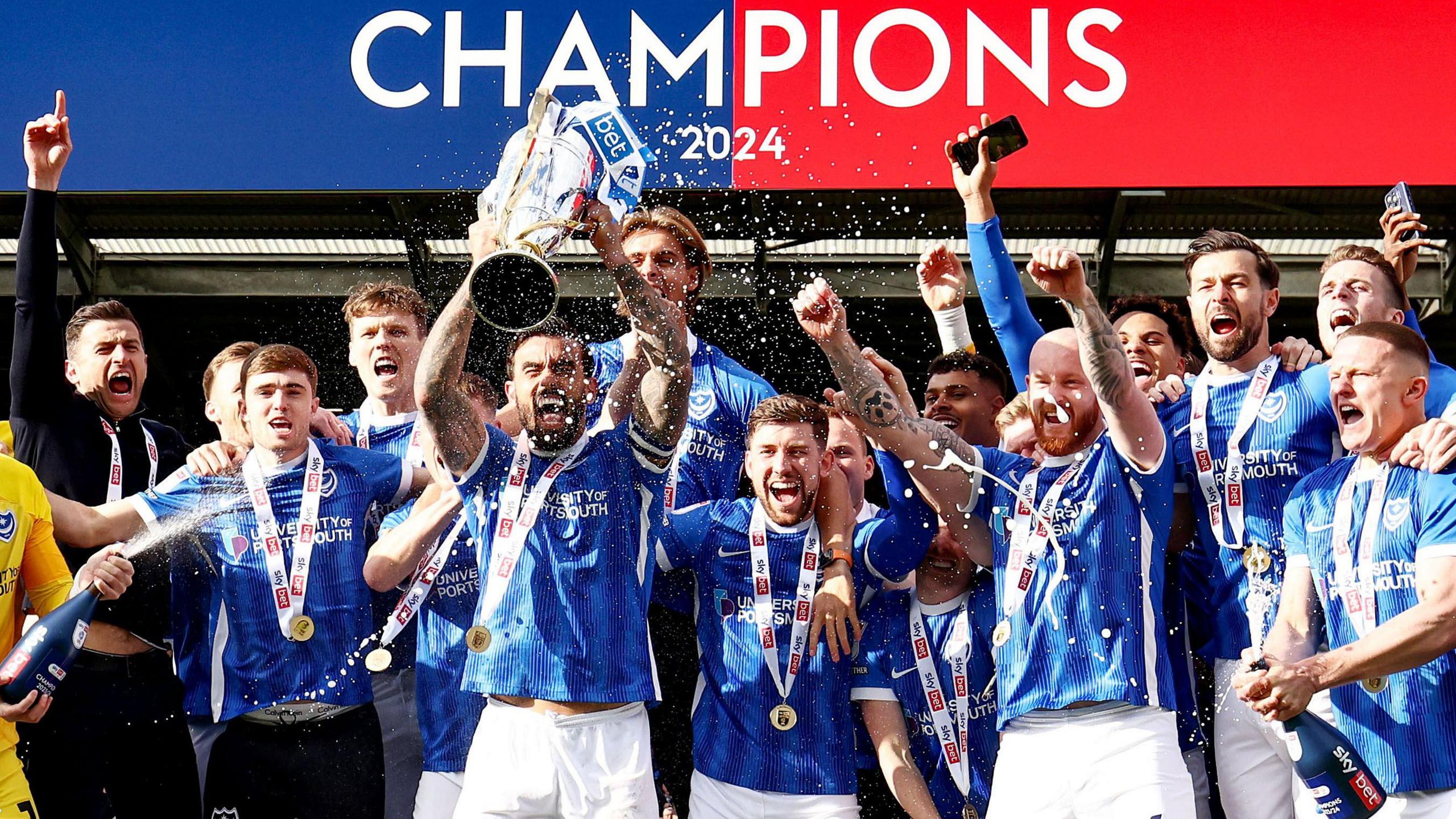 Portsmouth celebrate promotion