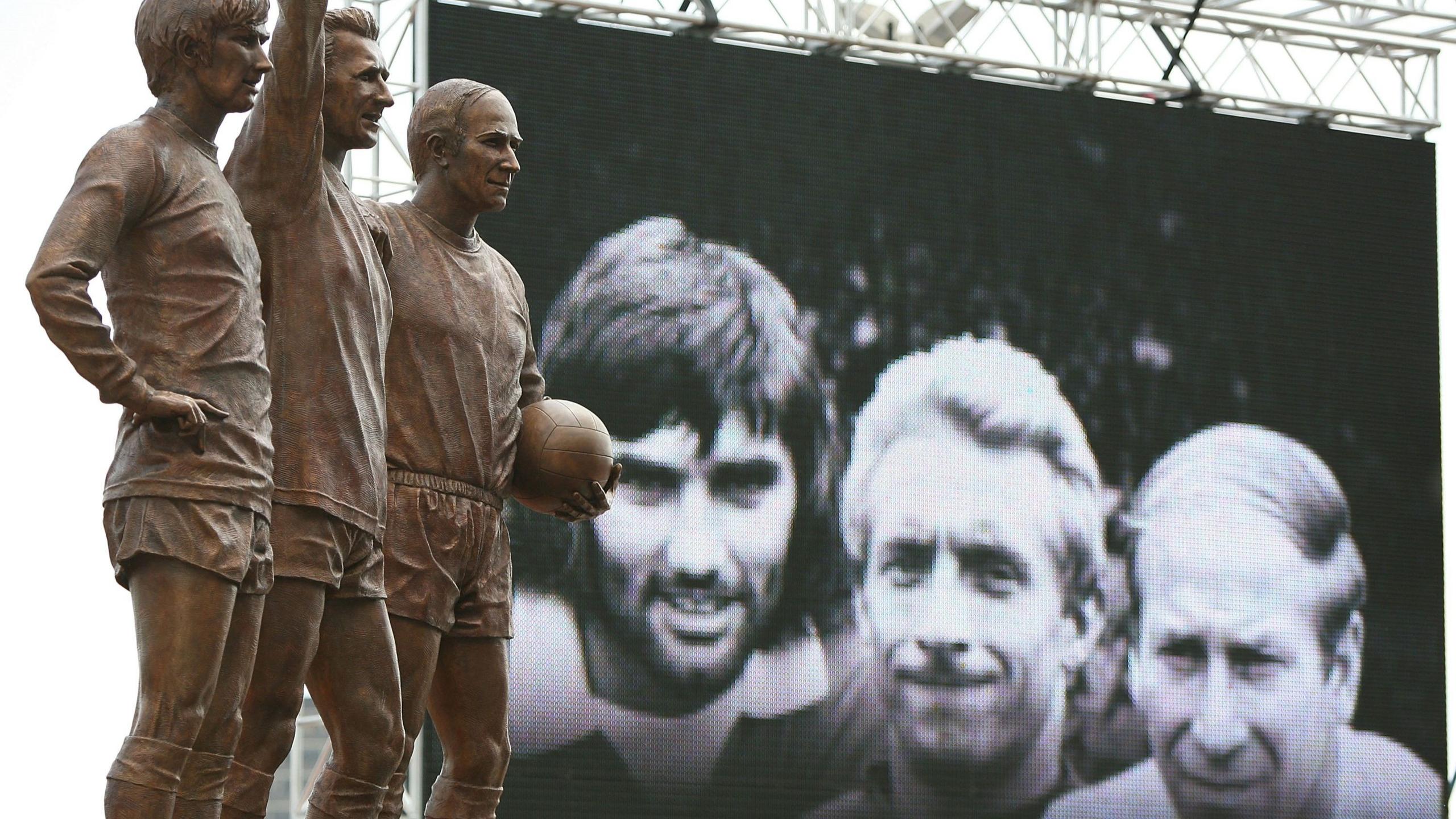 Denis Law, George Best & Bobby Charlton