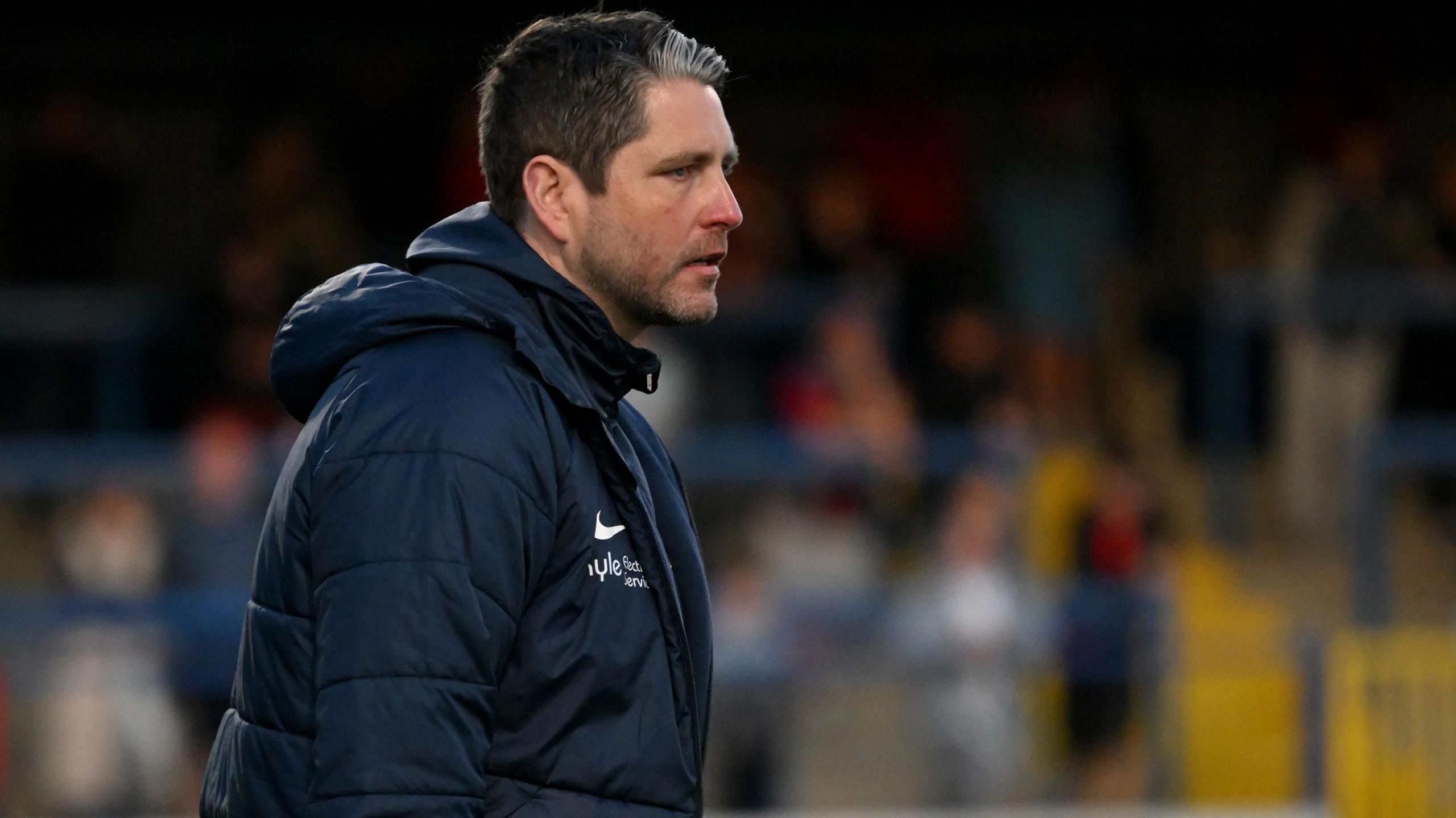 Coleraine manager Ruaidhri Higgins