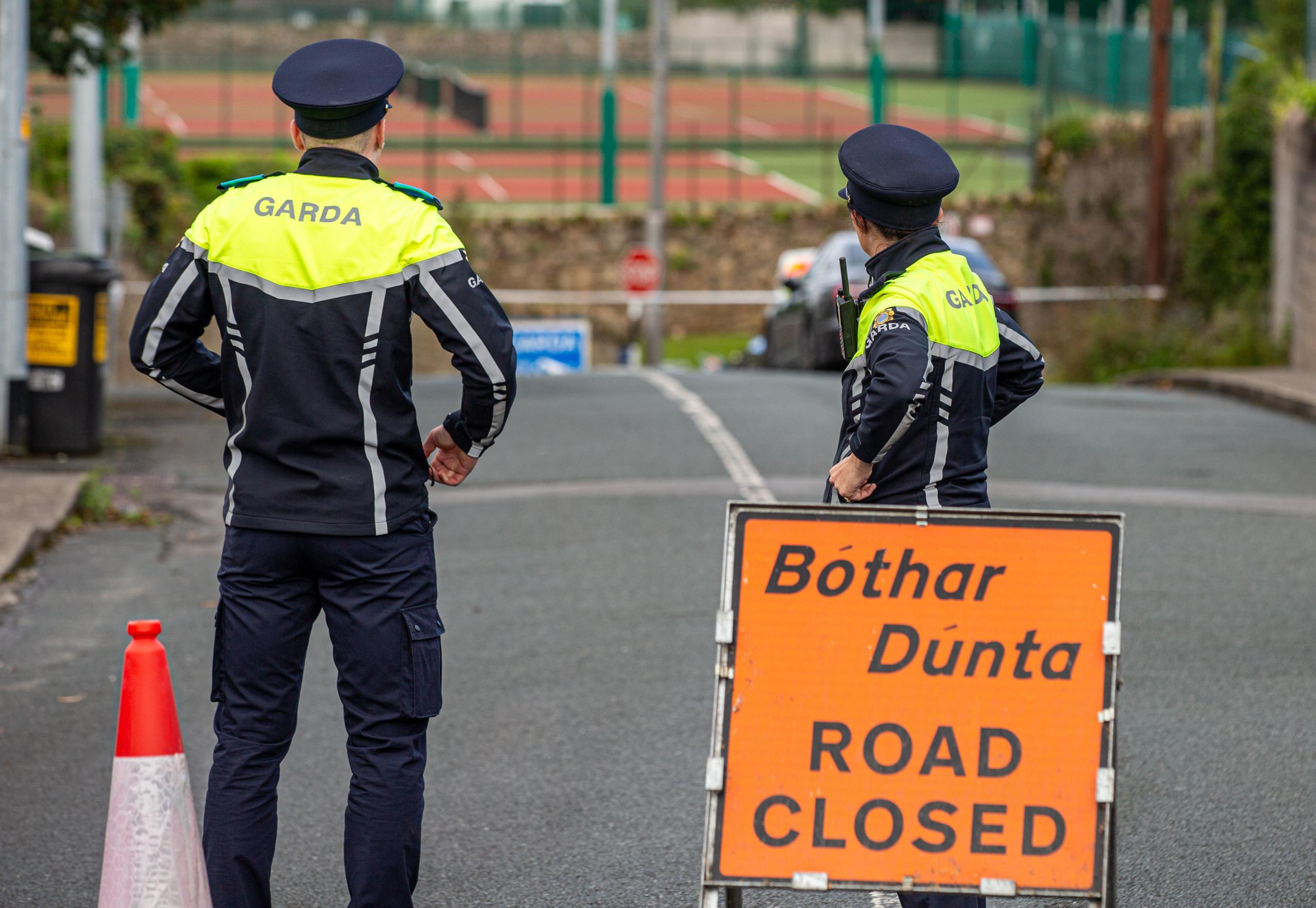 Garda at road crash